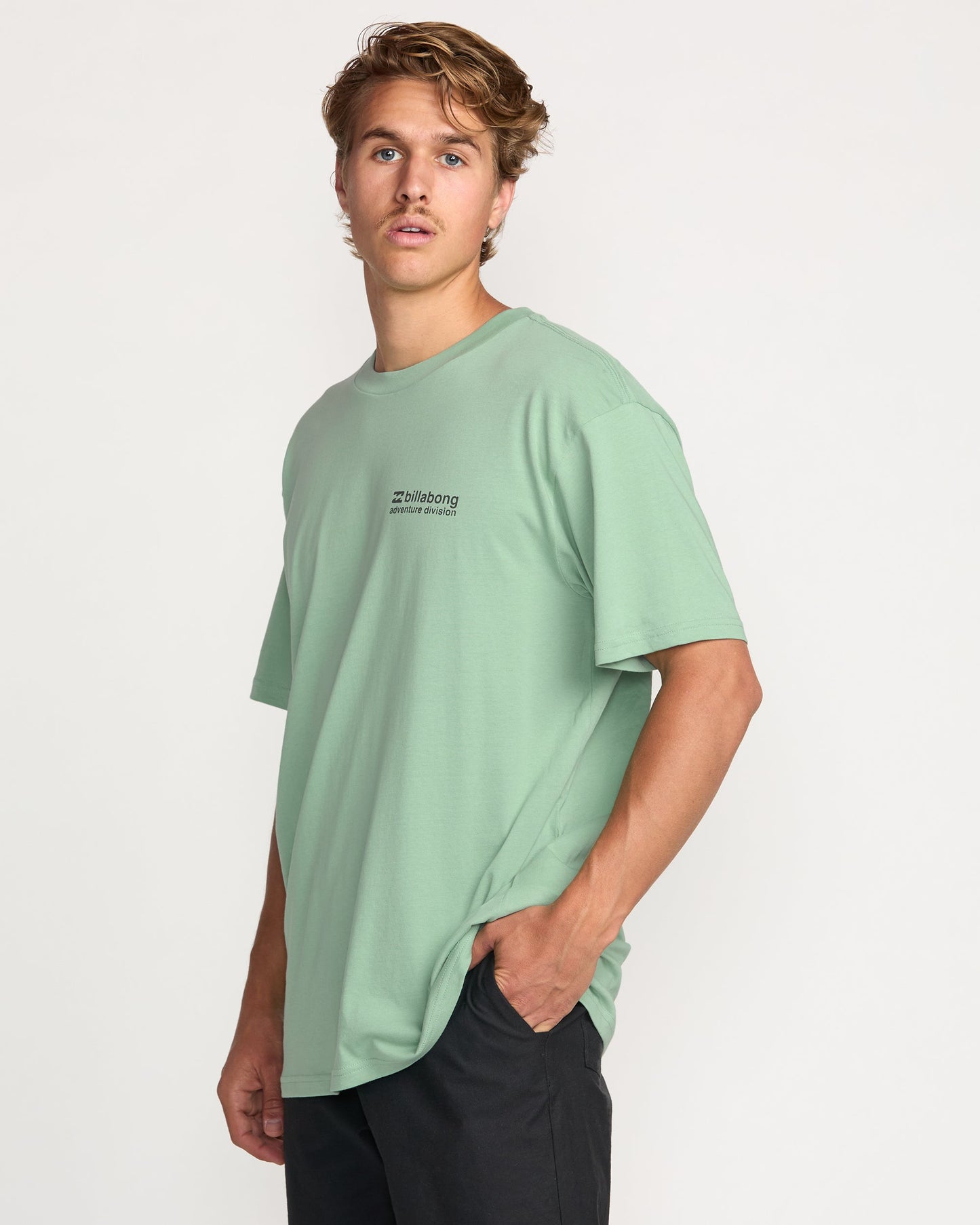 Making Tracks A/Div Tee - Mist Green