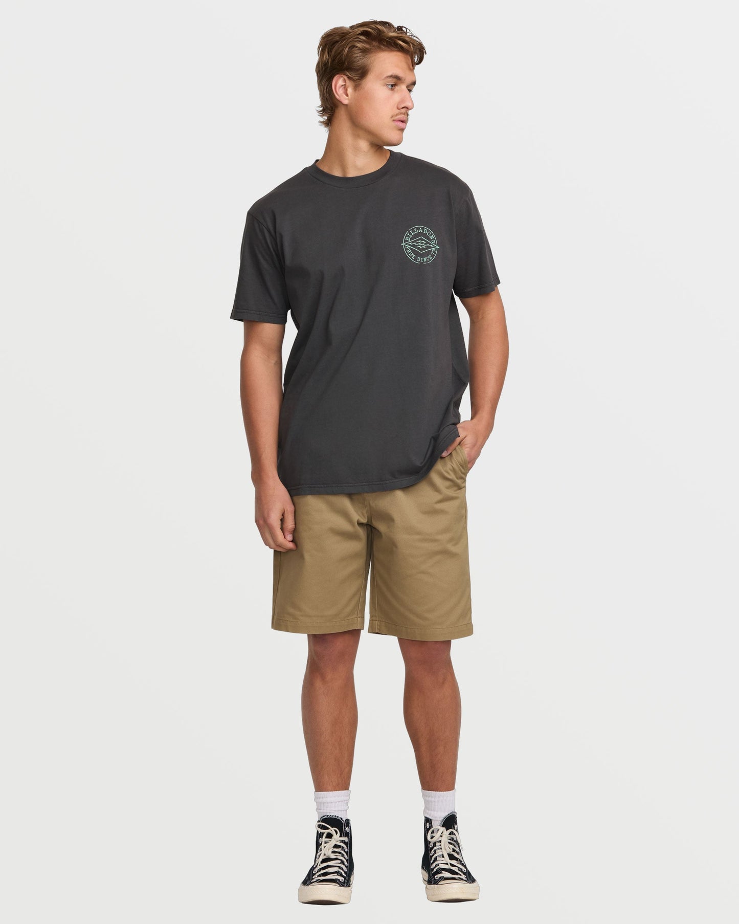 Big Dave Premium Wave Wash Tee - Washed Black