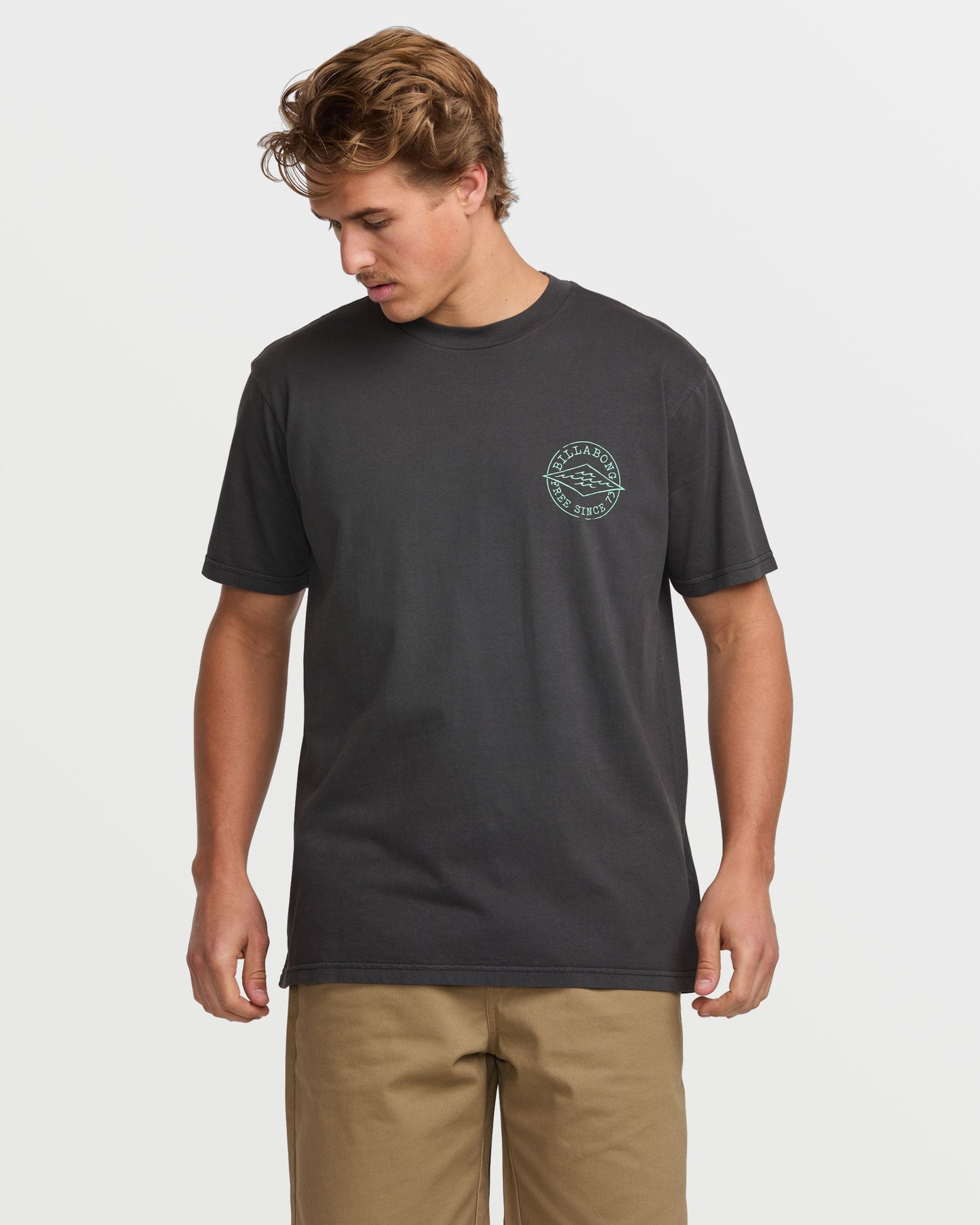 Big Dave Premium Wave Wash Tee - Washed Black