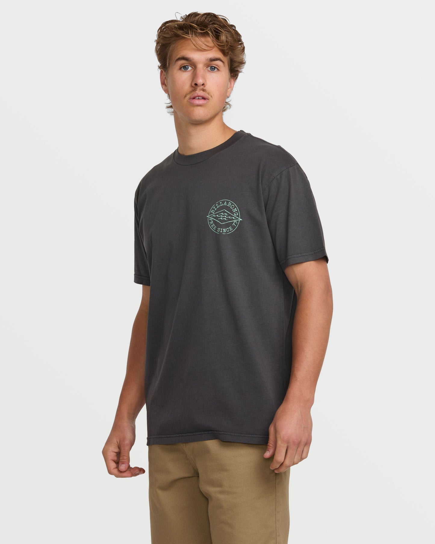 Big Dave Premium Wave Wash Tee - Washed Black