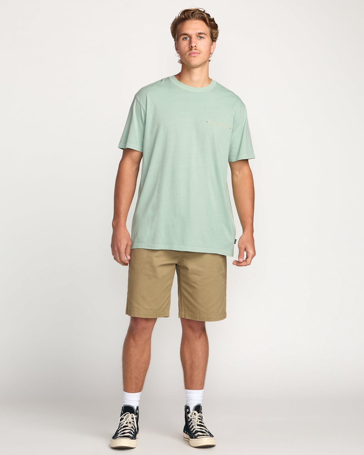 Paise Haze Premium Wave Wash Tee - Mist Green