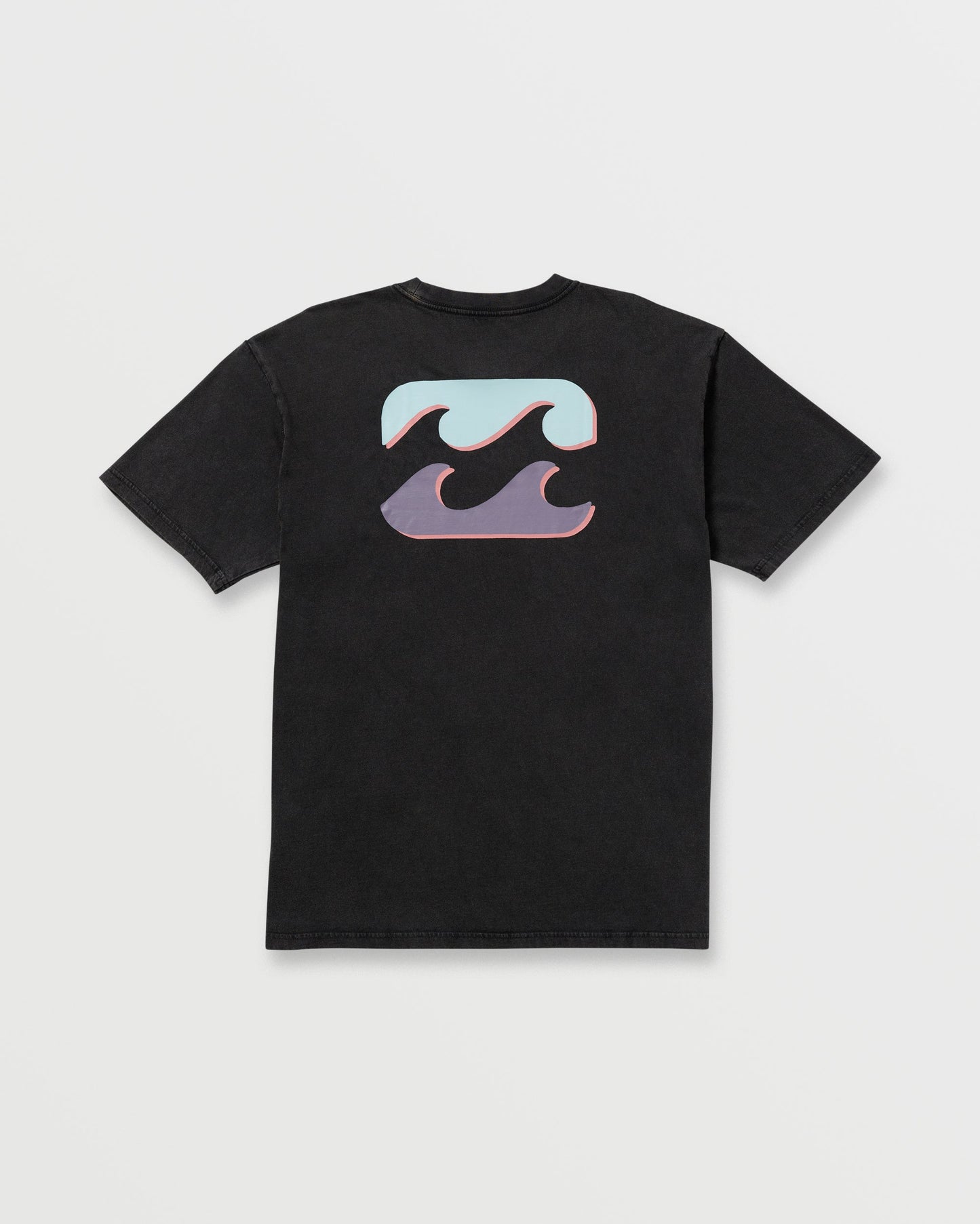 Decal Regular Wave Wash Tee - Washed Black