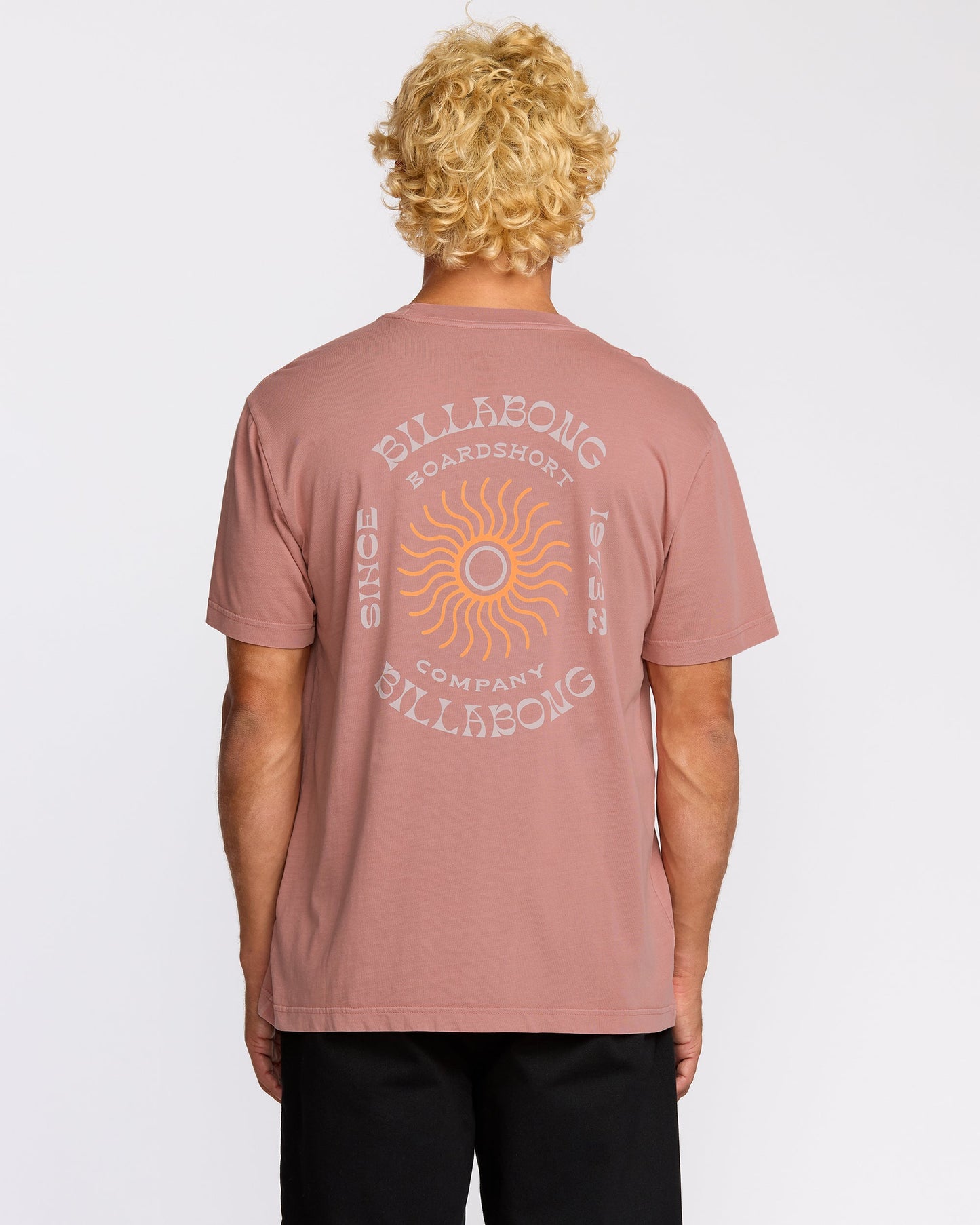 Sunrise Premium Wave Wash Short Sleeve T-Shirt - Dusty Rose