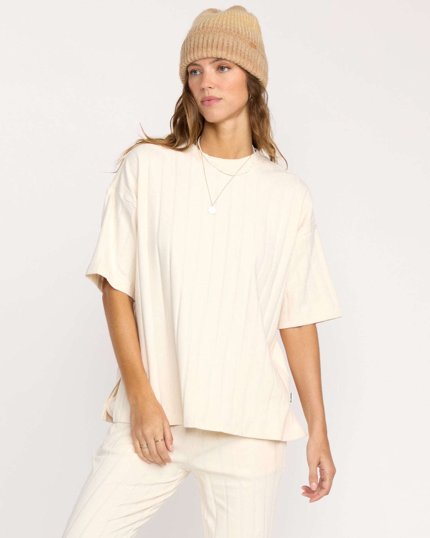 Cass Short Sleeve Top - Whitecap