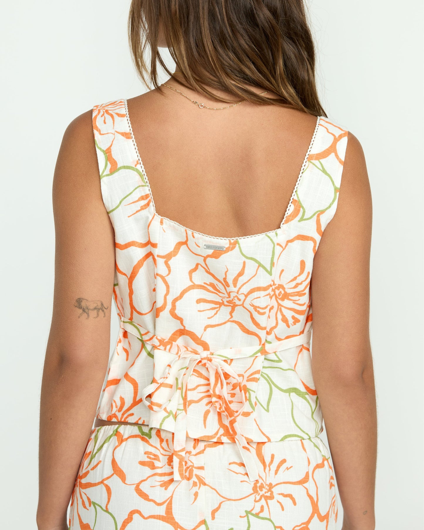 Feelin Free Woven Tank - Salt Crystal