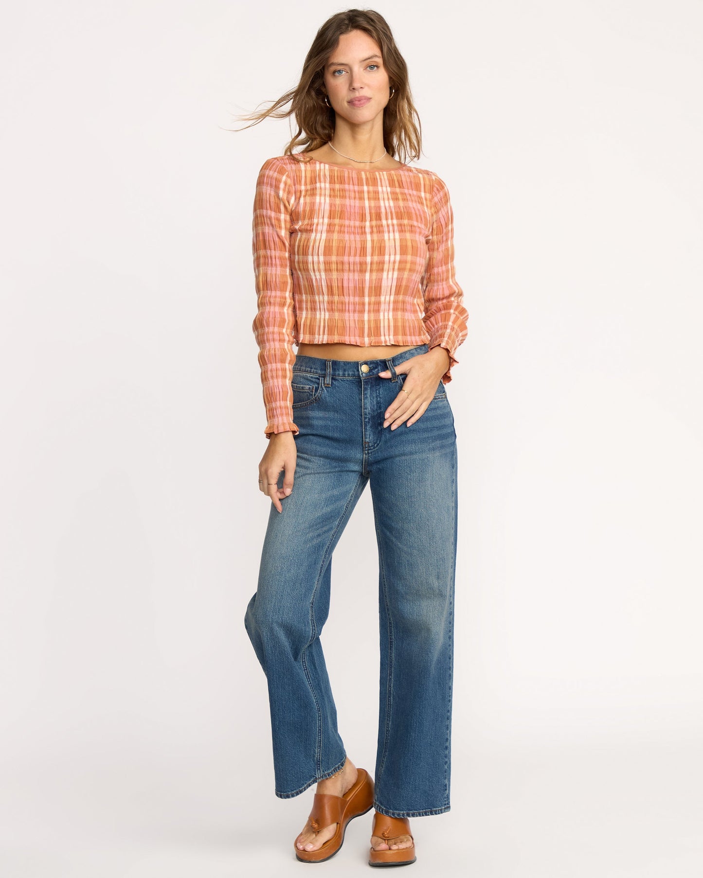 Check Me Out Long Sleeve Shirt - Sunburnt