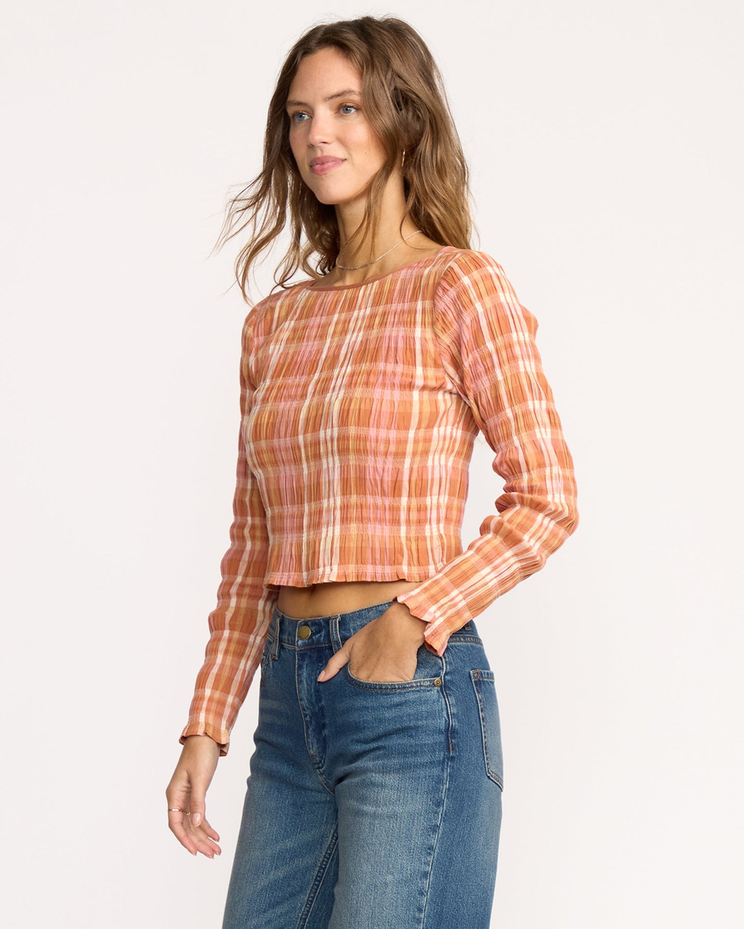 Check Me Out Long Sleeve Shirt - Sunburnt