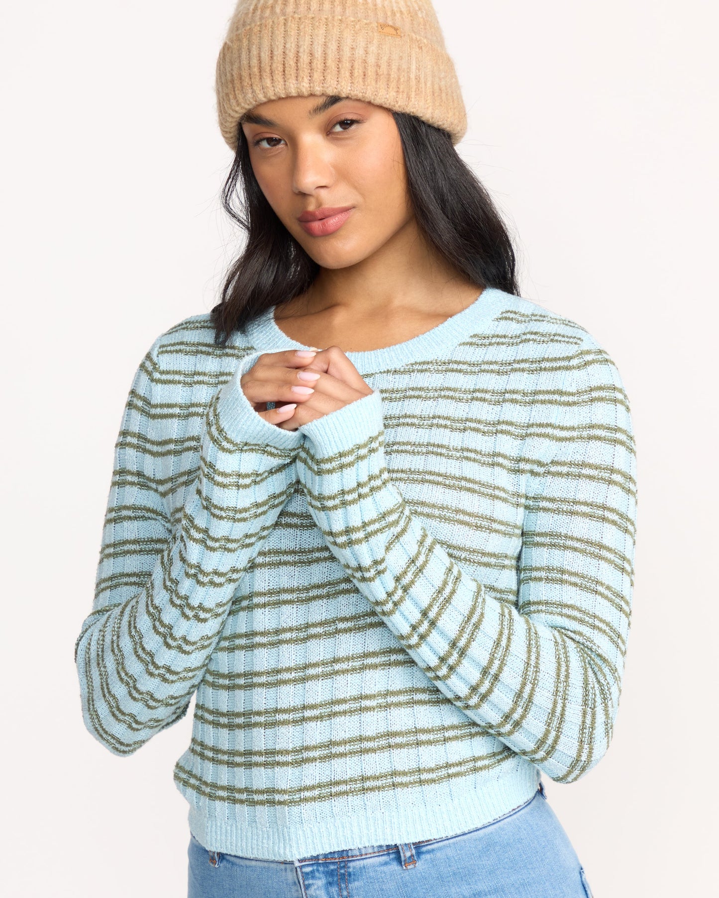 Clare Sweater - Misty Blue