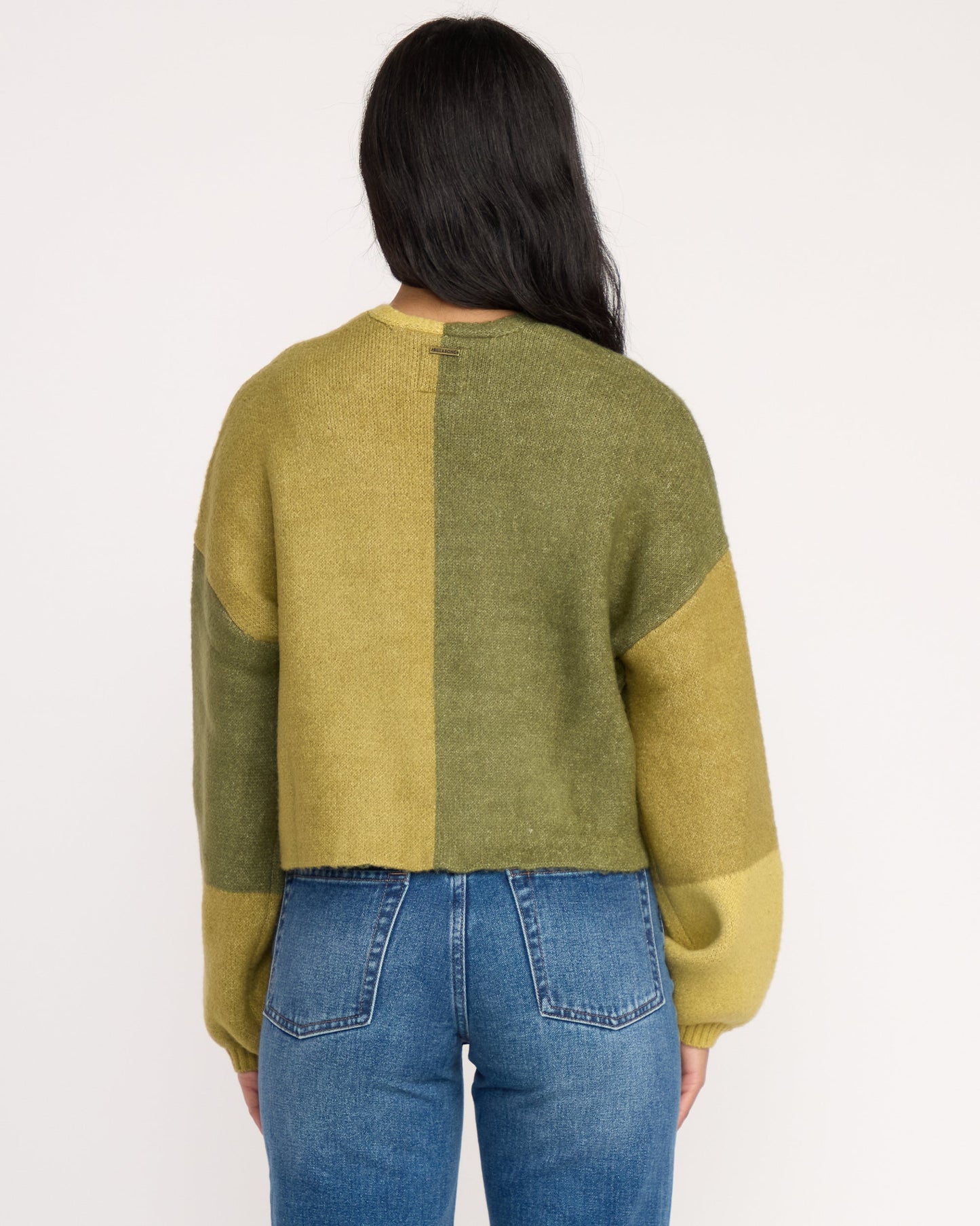 Block Out Cardigan - Green Tea