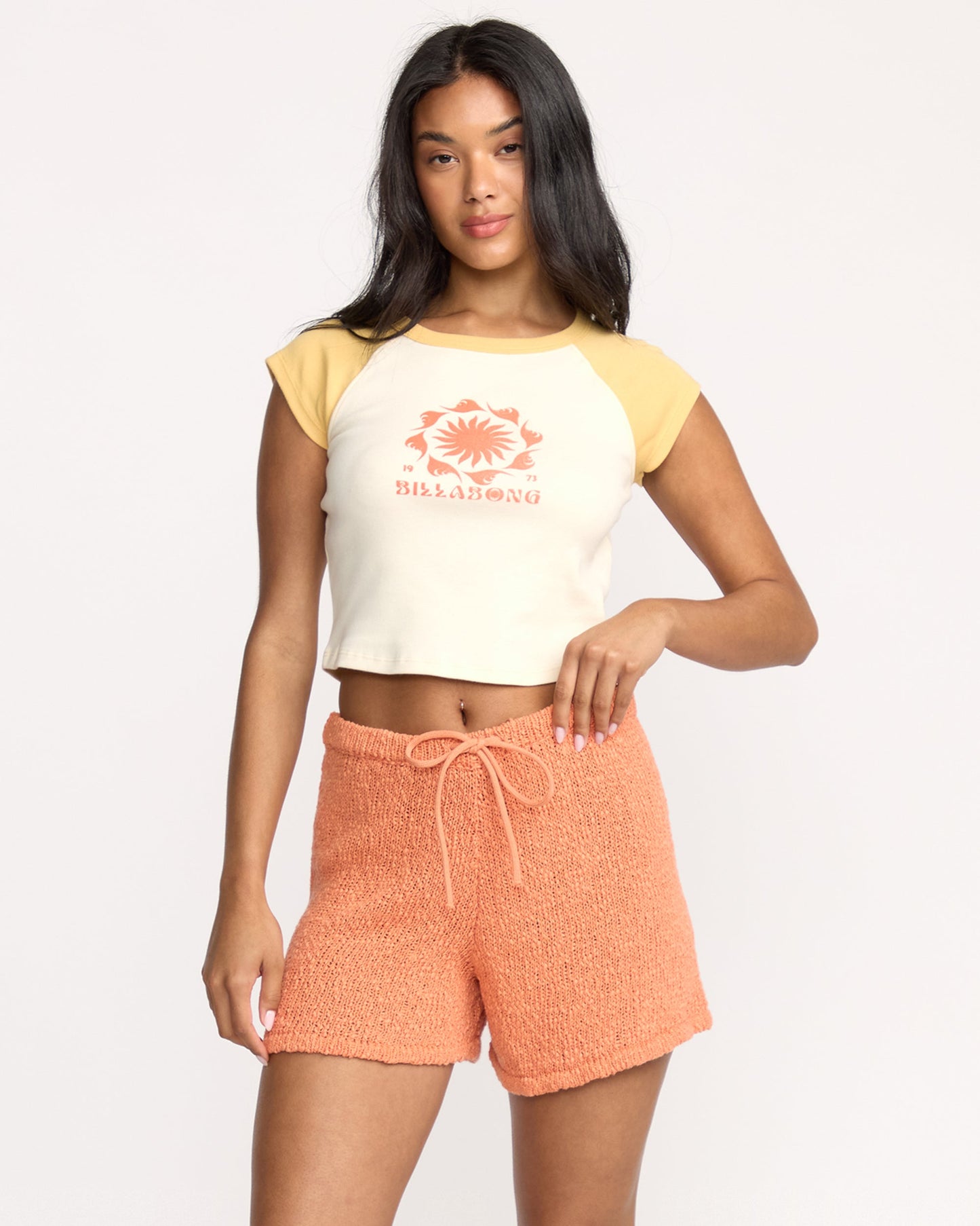 Gia Sweater Shorts - Sunset