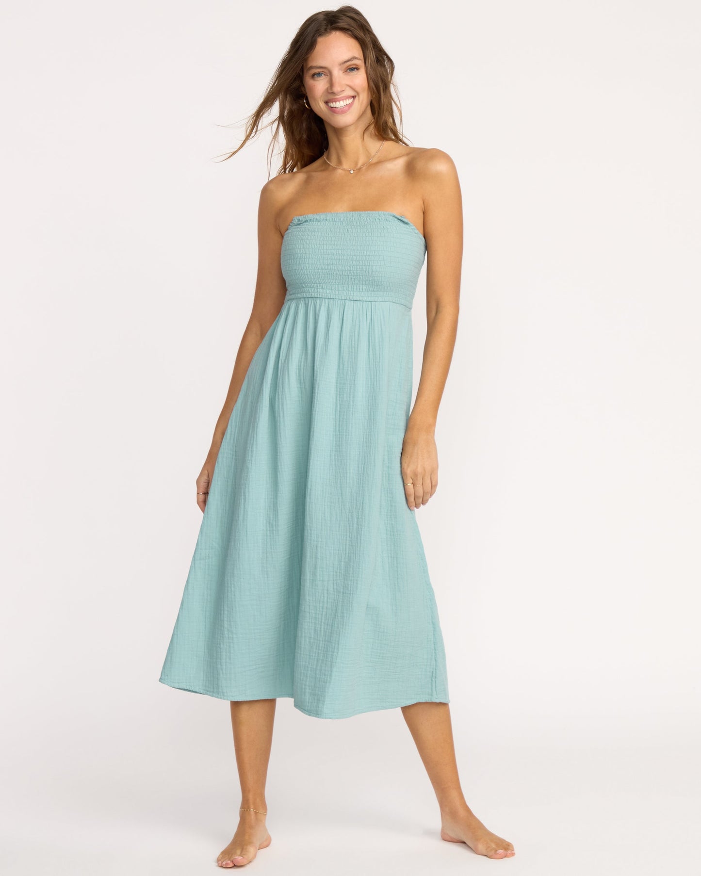 Off The Coast Dress - Blue Fog