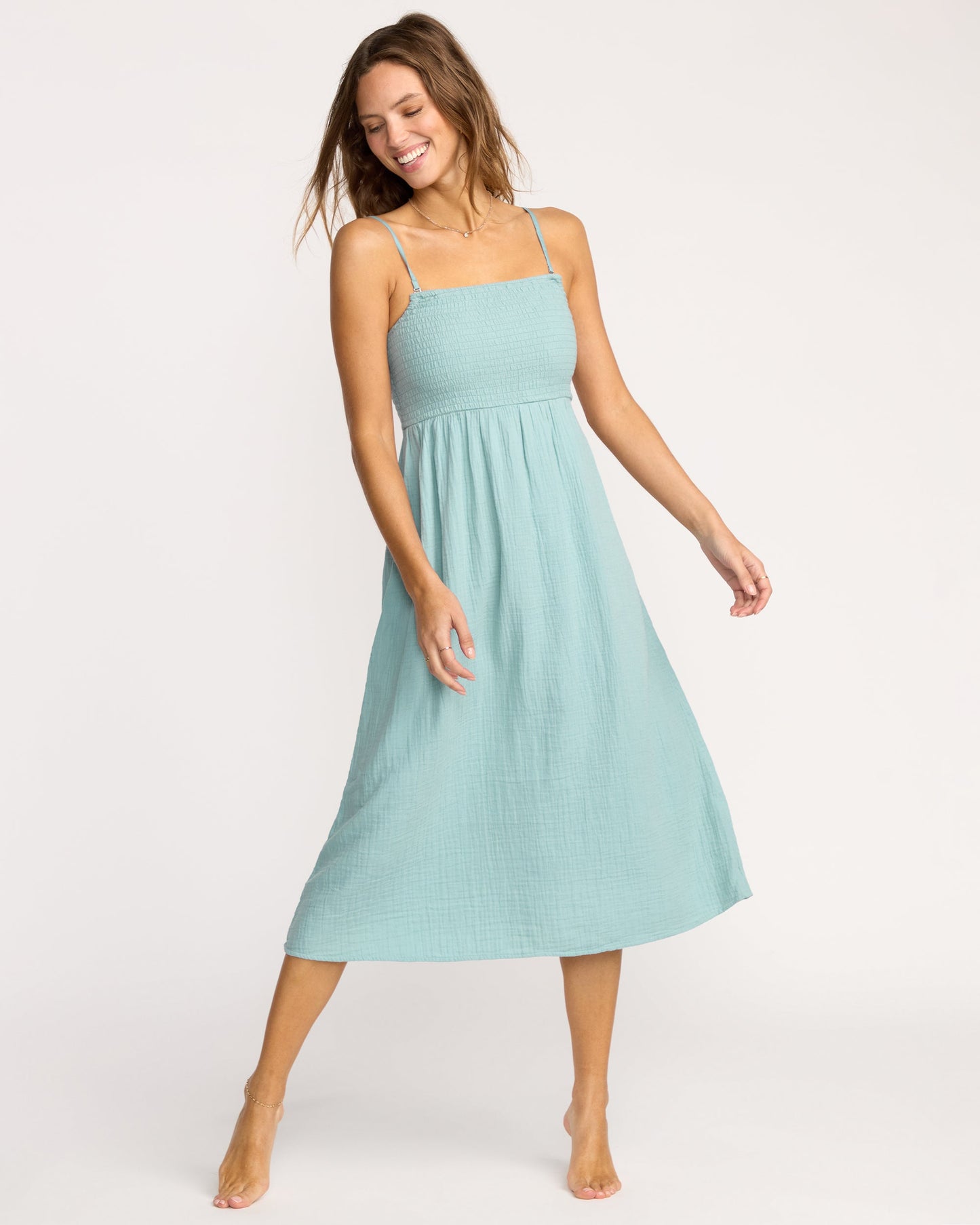 Off The Coast Dress - Blue Fog
