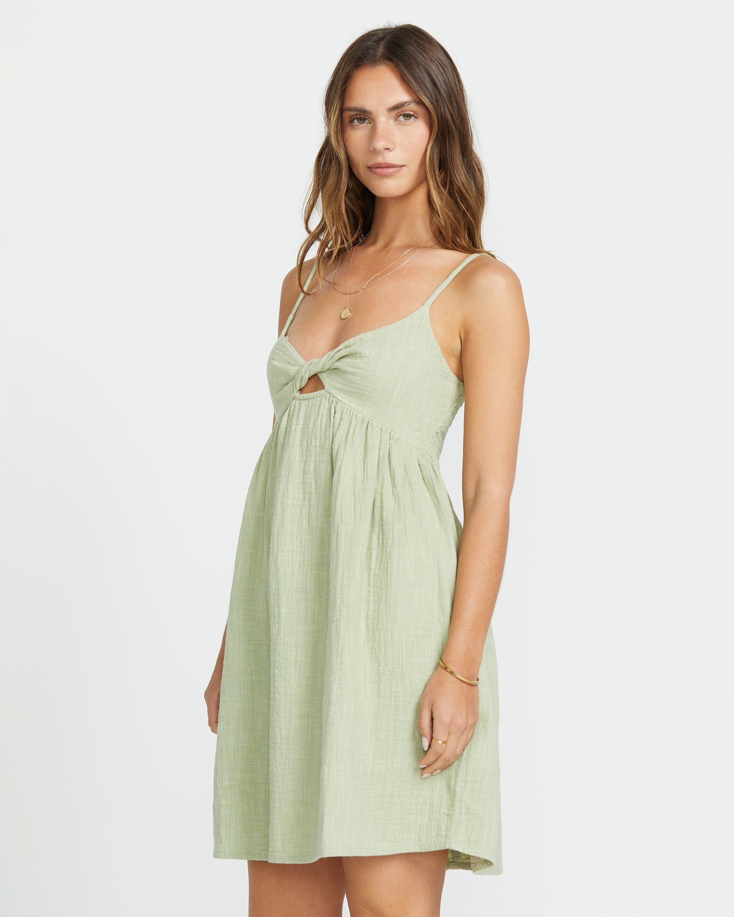 In A Twist Dress - Pistachio