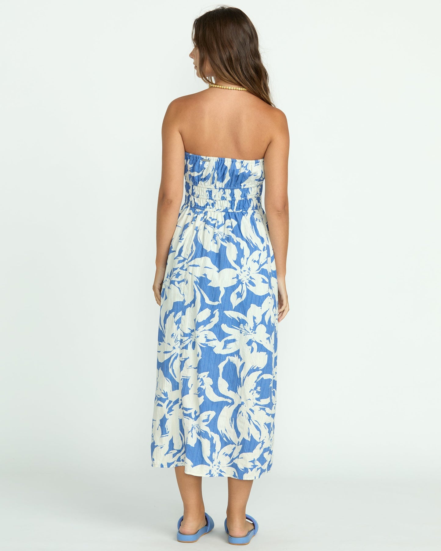 In The Sky Midi Dress - True Blue