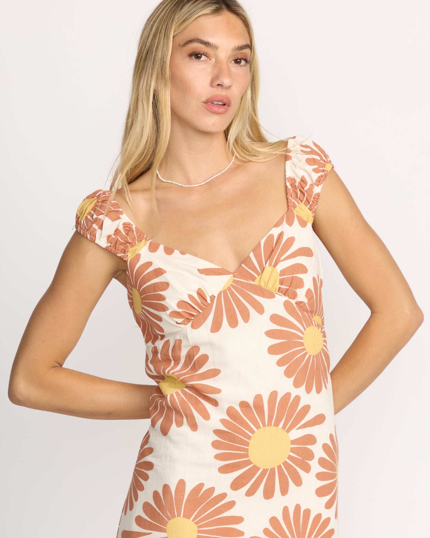 Shine On Midi Dress - Whitecap