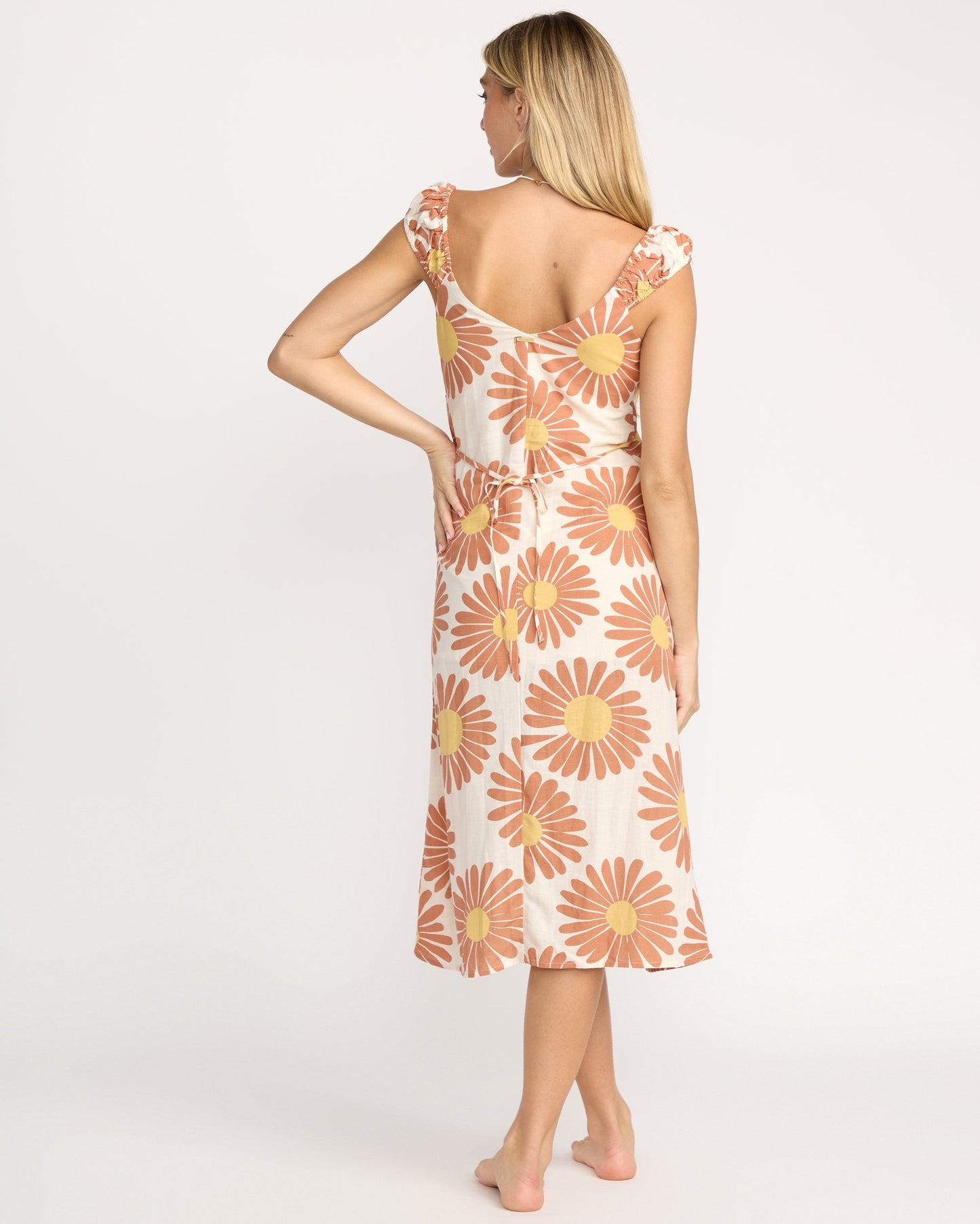 Shine On Midi Dress - Whitecap