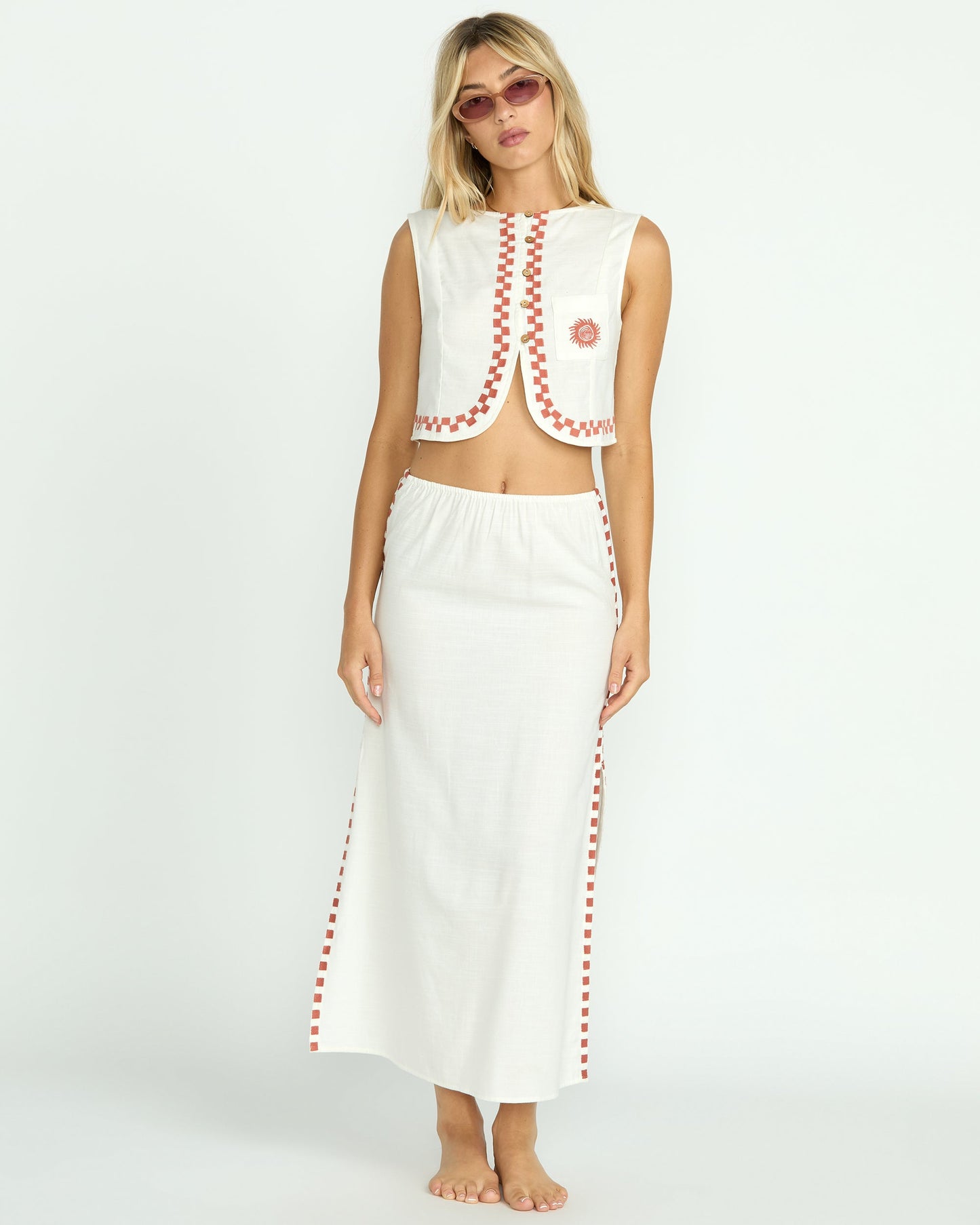 Secret Cove Skirt - Salt Crystal