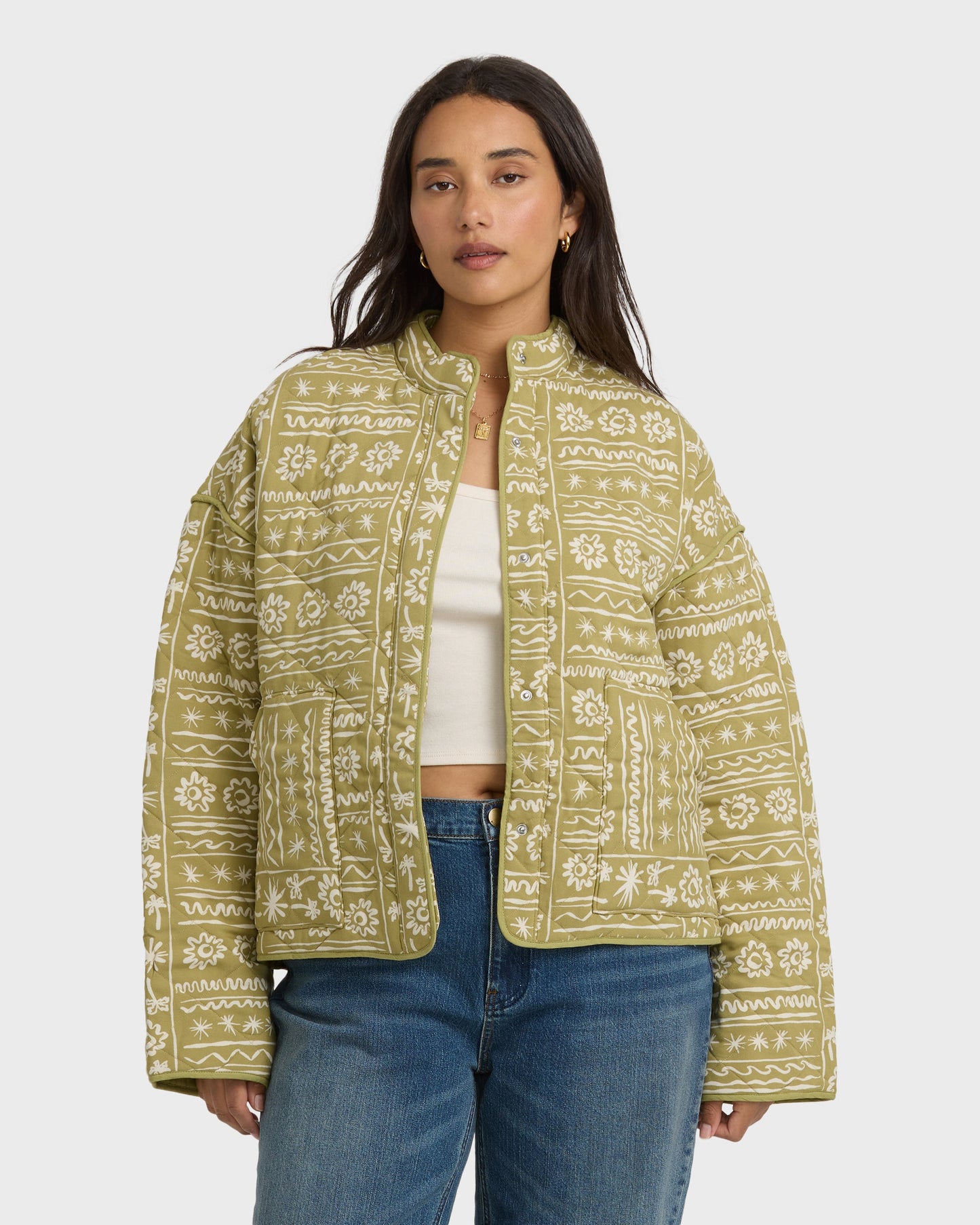 Folk Story Jacket - Green Tea