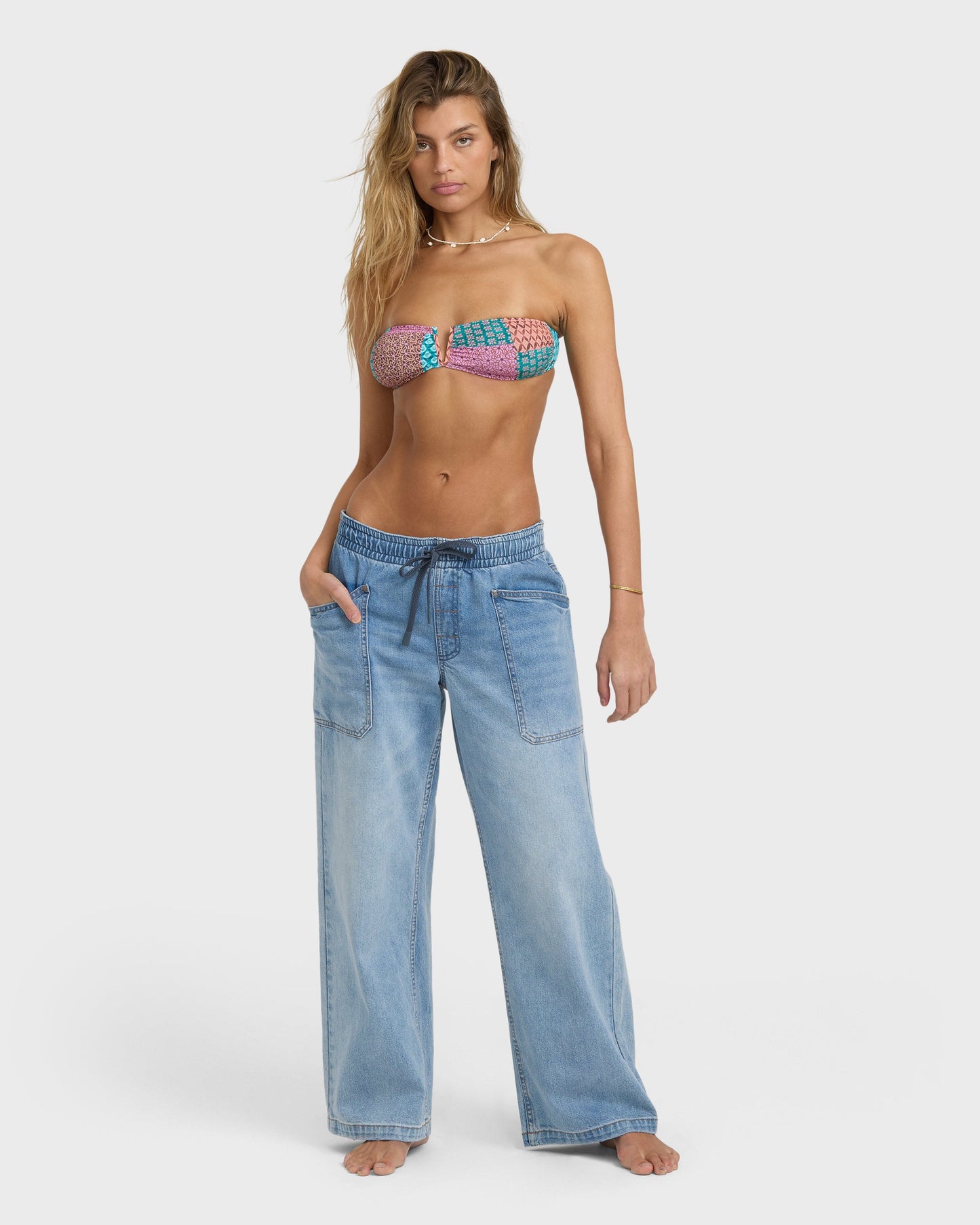 Zonte Elastic Waist Jeans - Shaded Wash