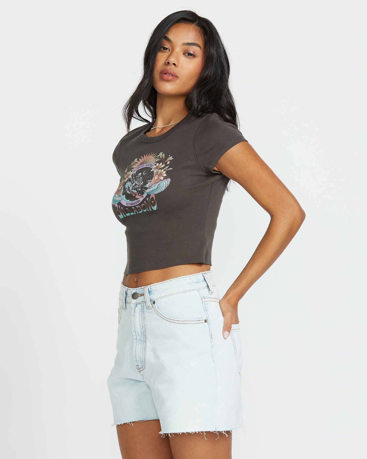Goes Around Tee - Off Black