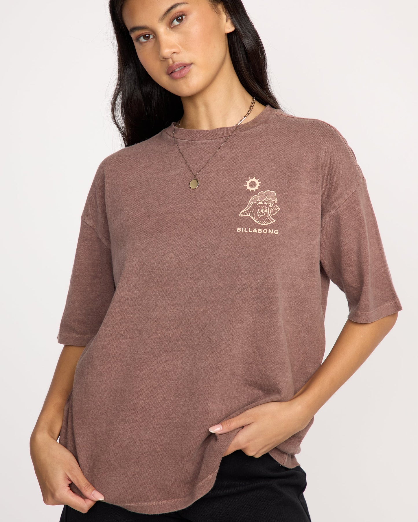 The Great Waves T-Shirt - Espresso