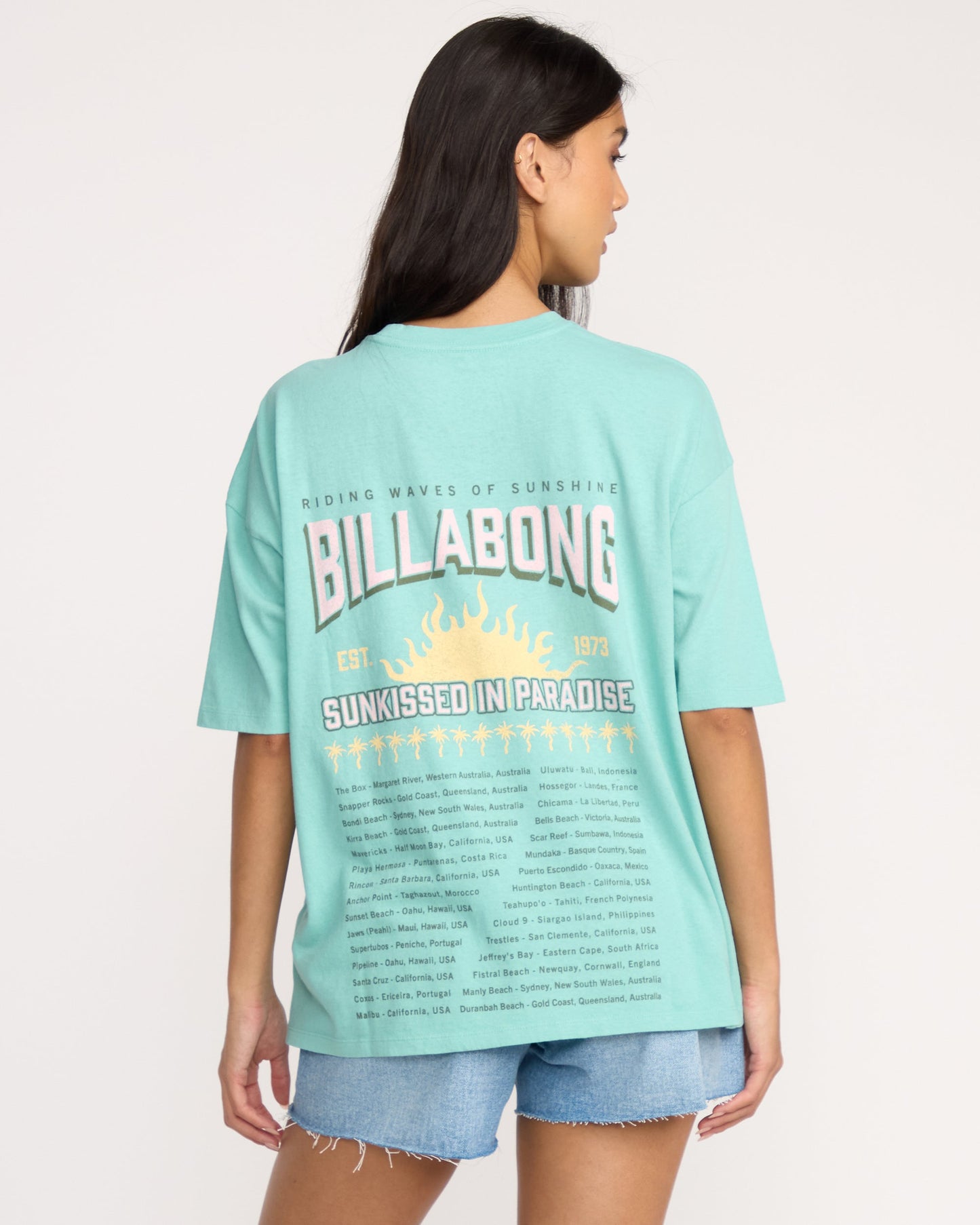 Reach For Sunshine T-Shirt - Misty Blue