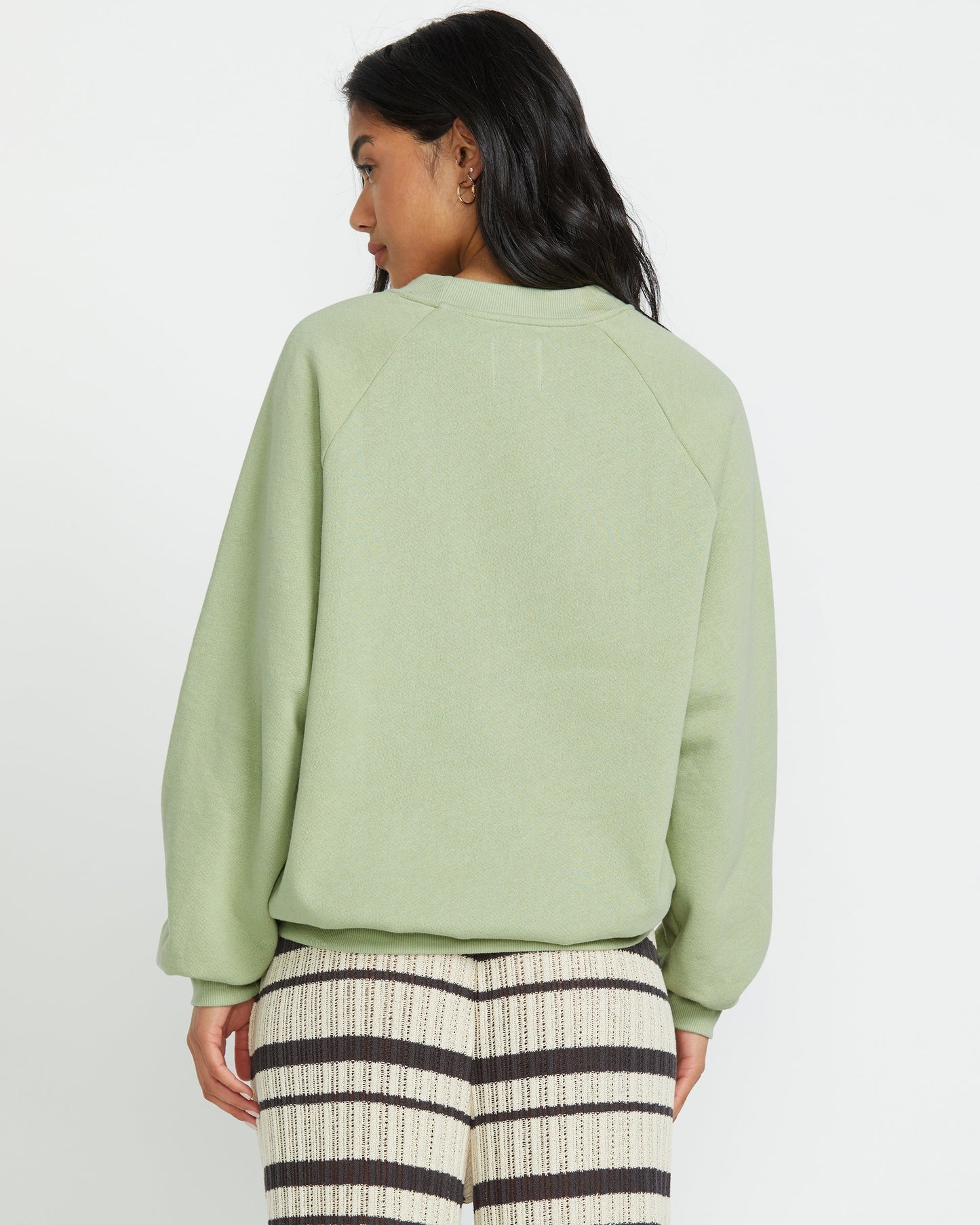 The Waves Crew Sweatshirt  - Pistachio