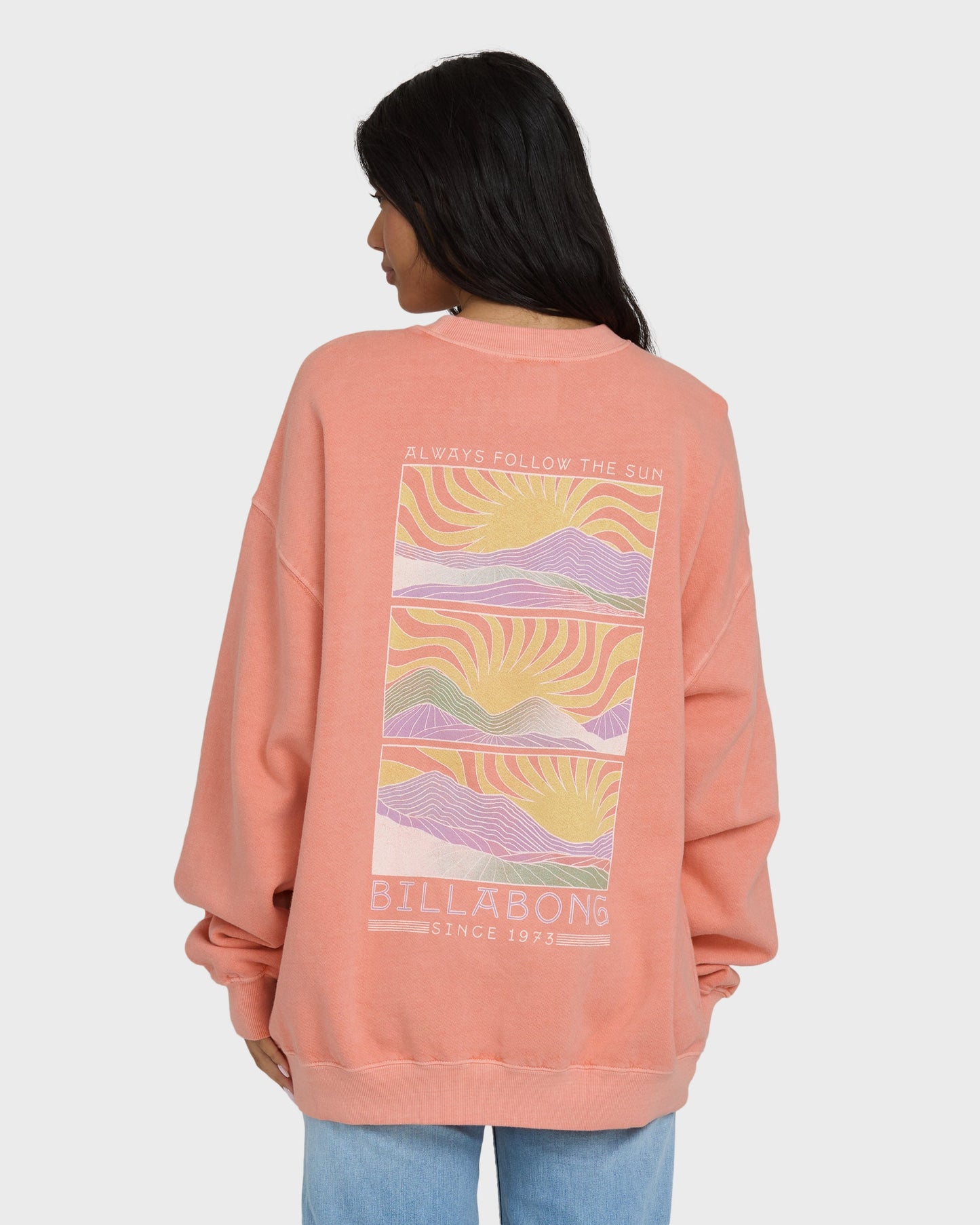 Ride In Crewneck Sweatshirt - Peach Out