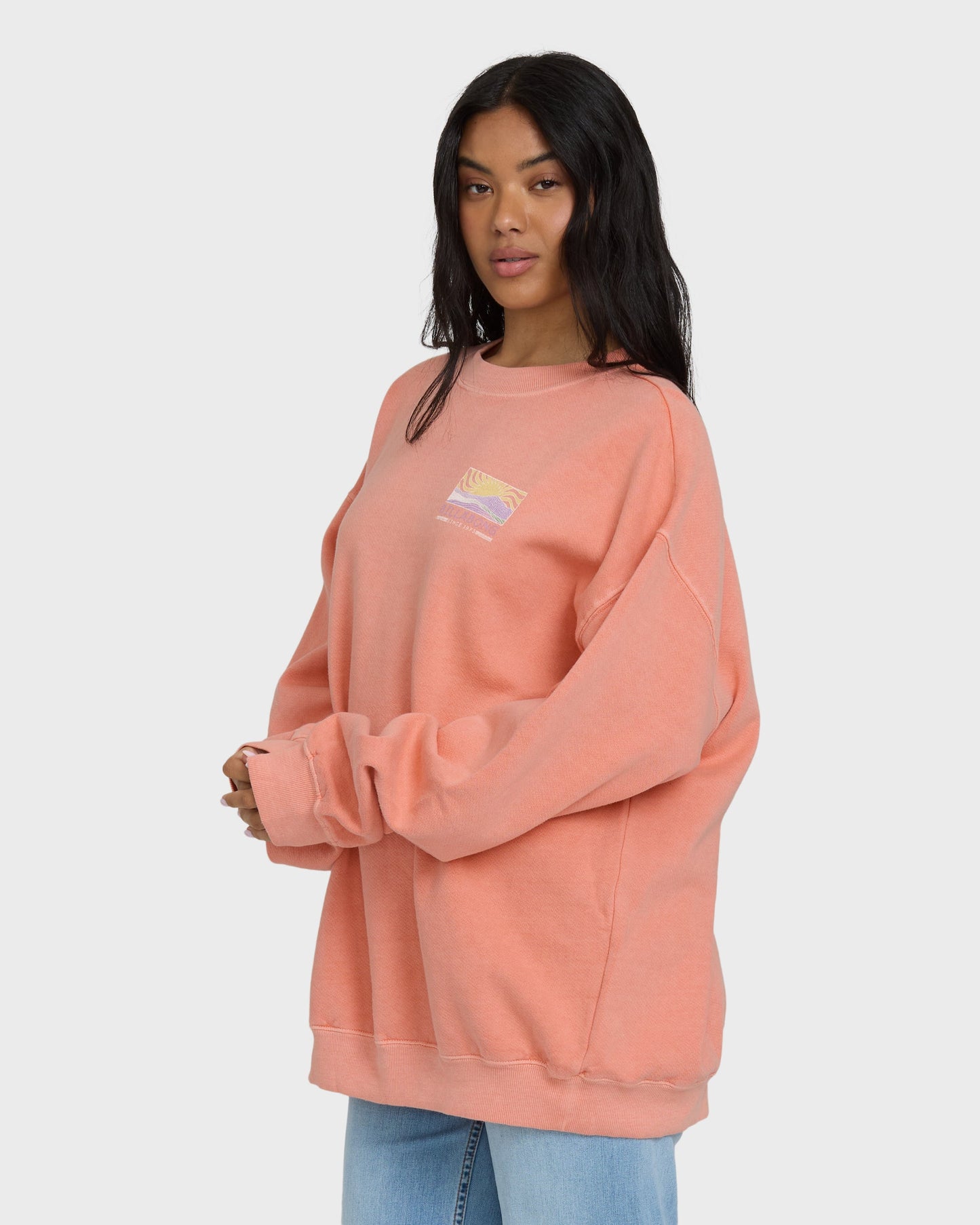 Ride In Crewneck Sweatshirt - Peach Out