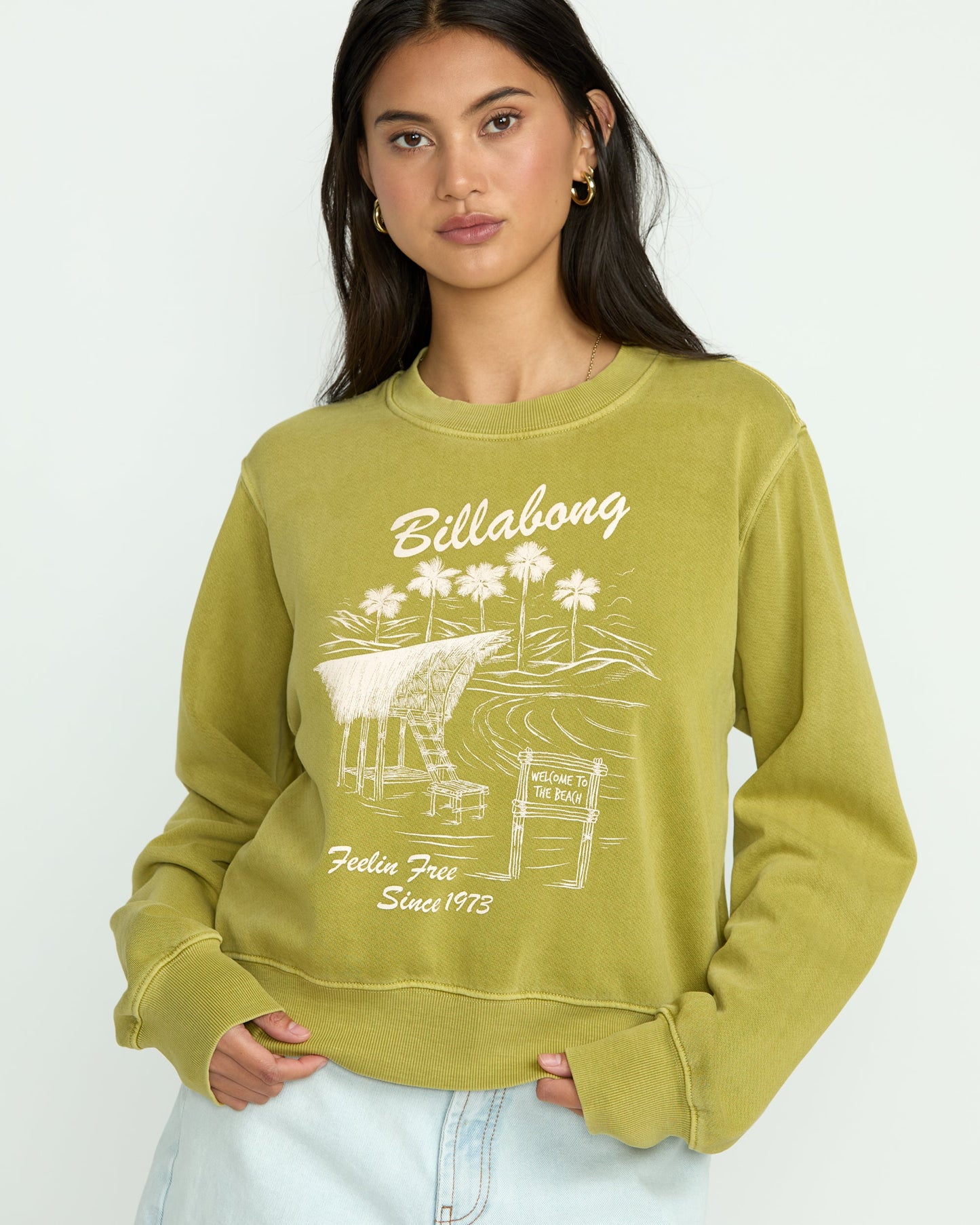 From Paradise Crewneck Sweatshirt - Sea Moss