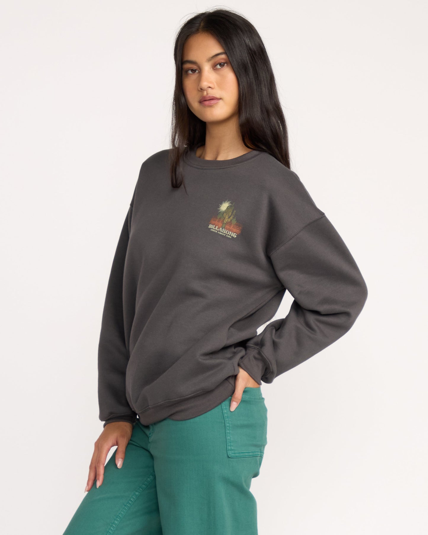 Desert Break Crewneck Sweatshirt - Off Black