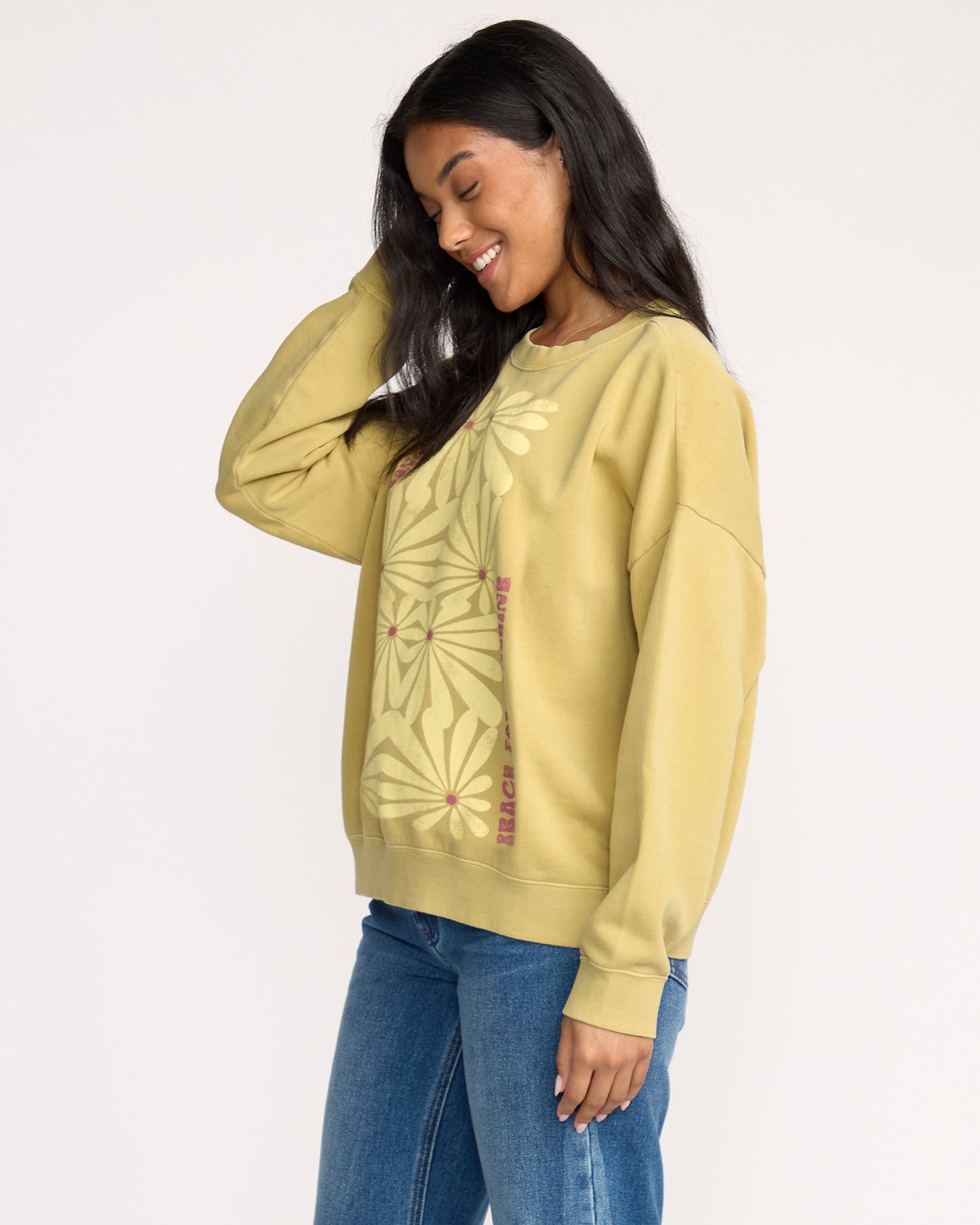 Echo Crewneck Sweatshirt - Light Olive