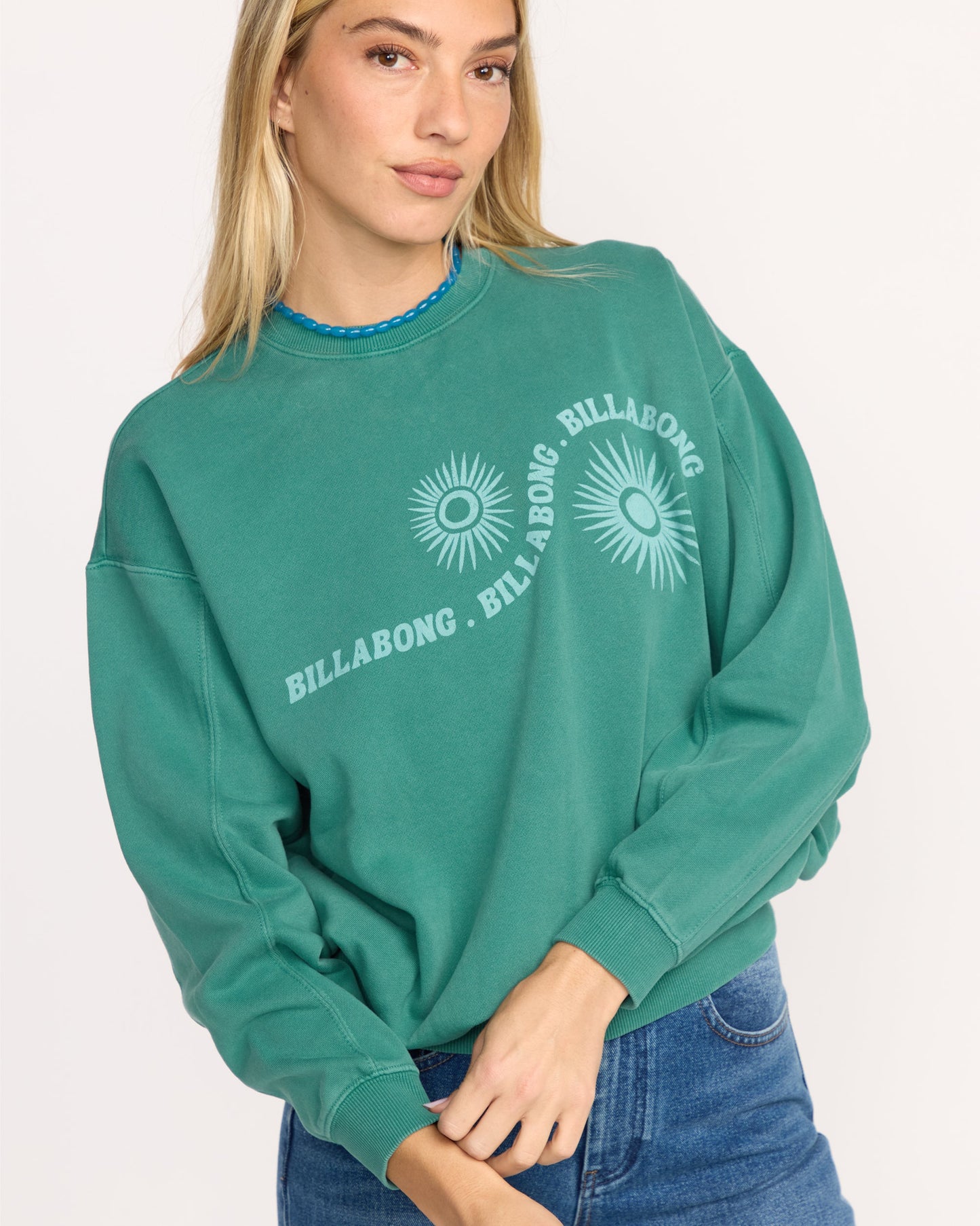Time For Kendal Crewneck Sweatshirt - Evergreen