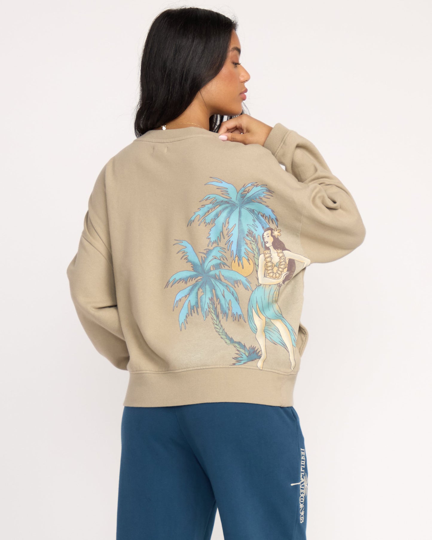 Palmin Camp Crewneck Sweatshirt - Cobblestone