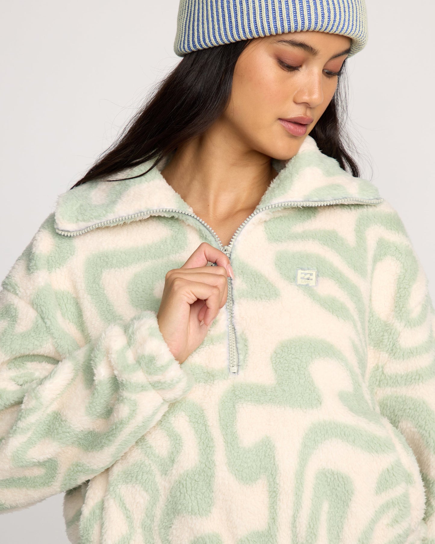 Barra Half Zip Sweatshirt - Green Haze