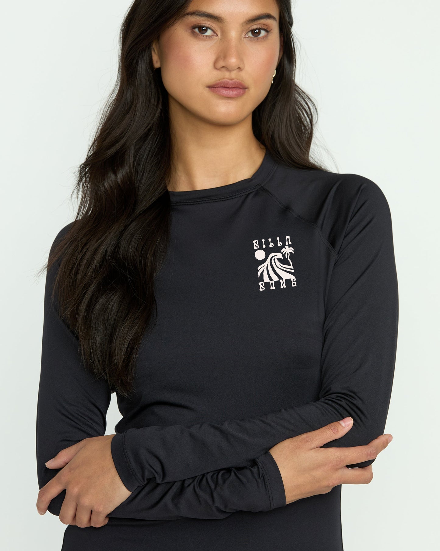 Sol Searcher Long Sleeve Rashguard - Black Pebble