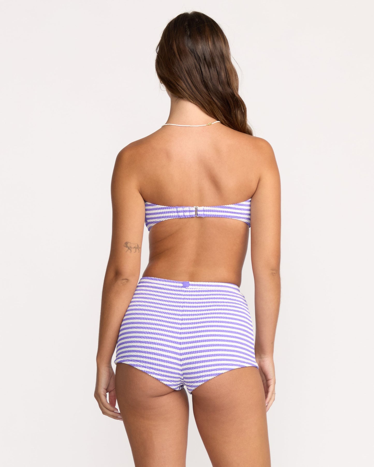 Josie Summer Hi Yd Drew Bandeau Bikini Top - Purple Punch