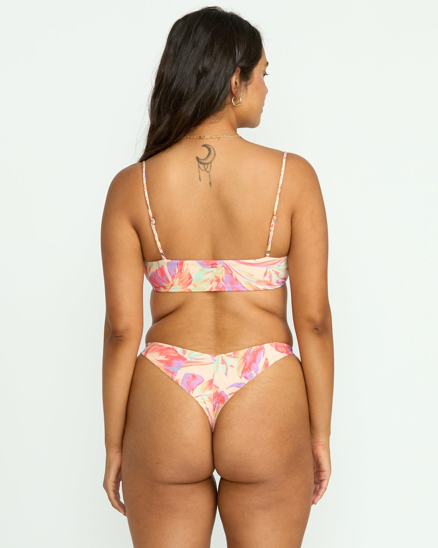 Tropic Wave Reversible Jaclyn Crop Bikini Top - Multi