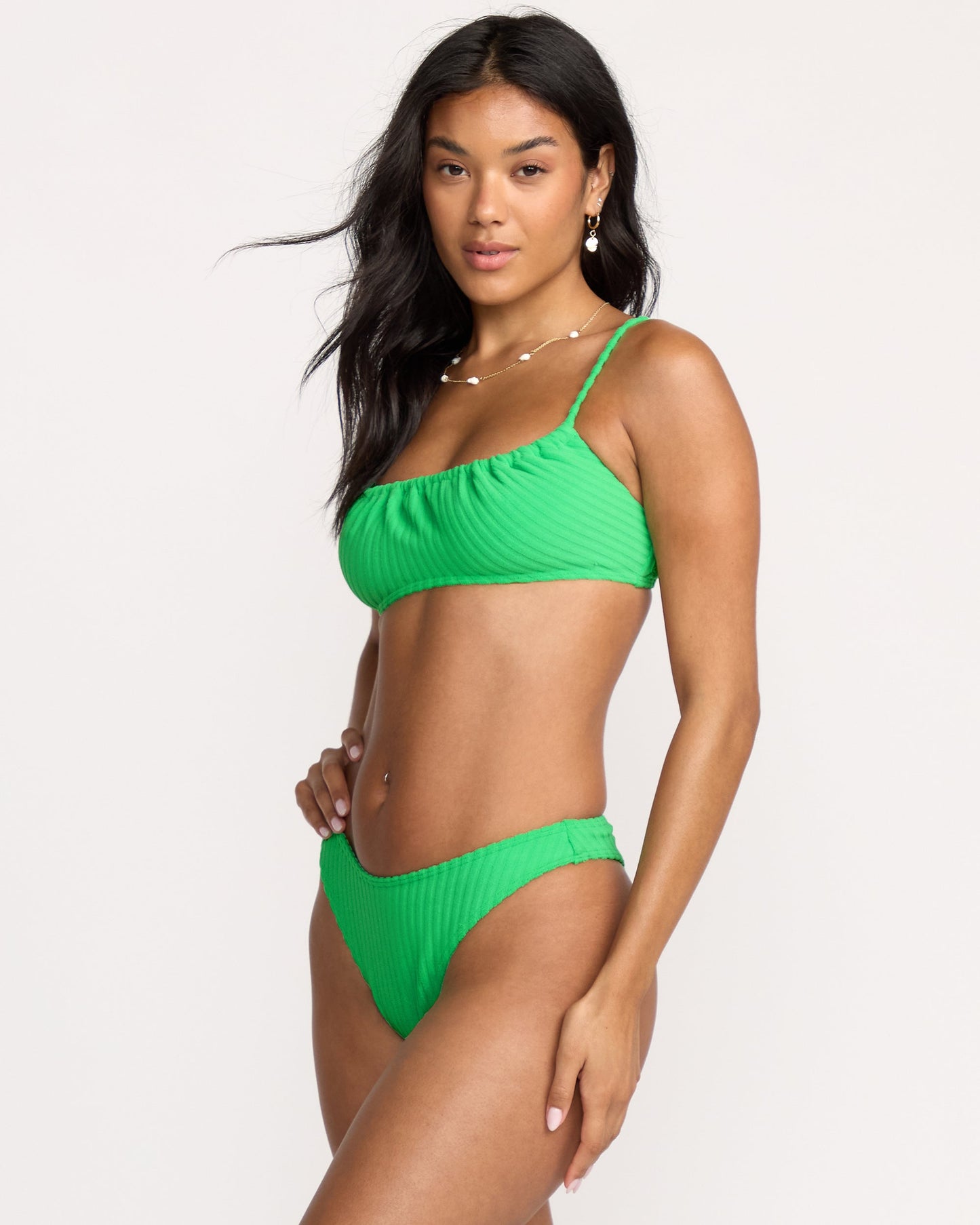 Josie In The Loop Mila Bralette Bikini Top - Jungle Green