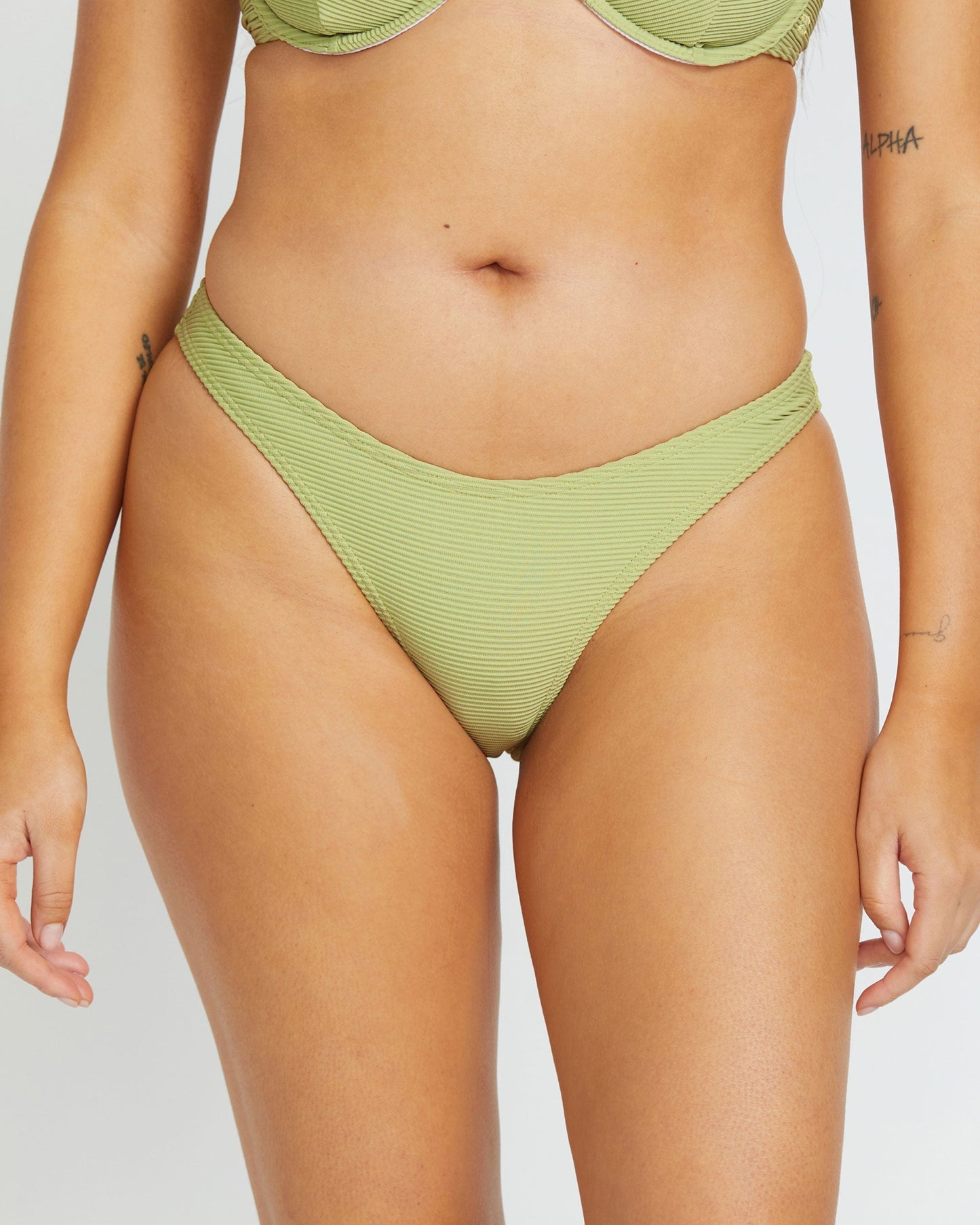 Tanlines Hike Bikini Bottom - Avocado