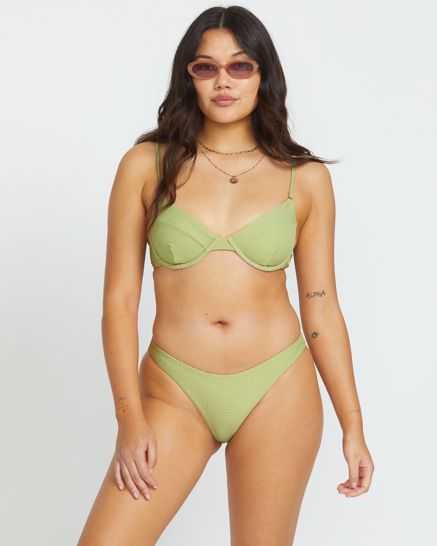 Tanlines Hike Bikini Bottom - Avocado