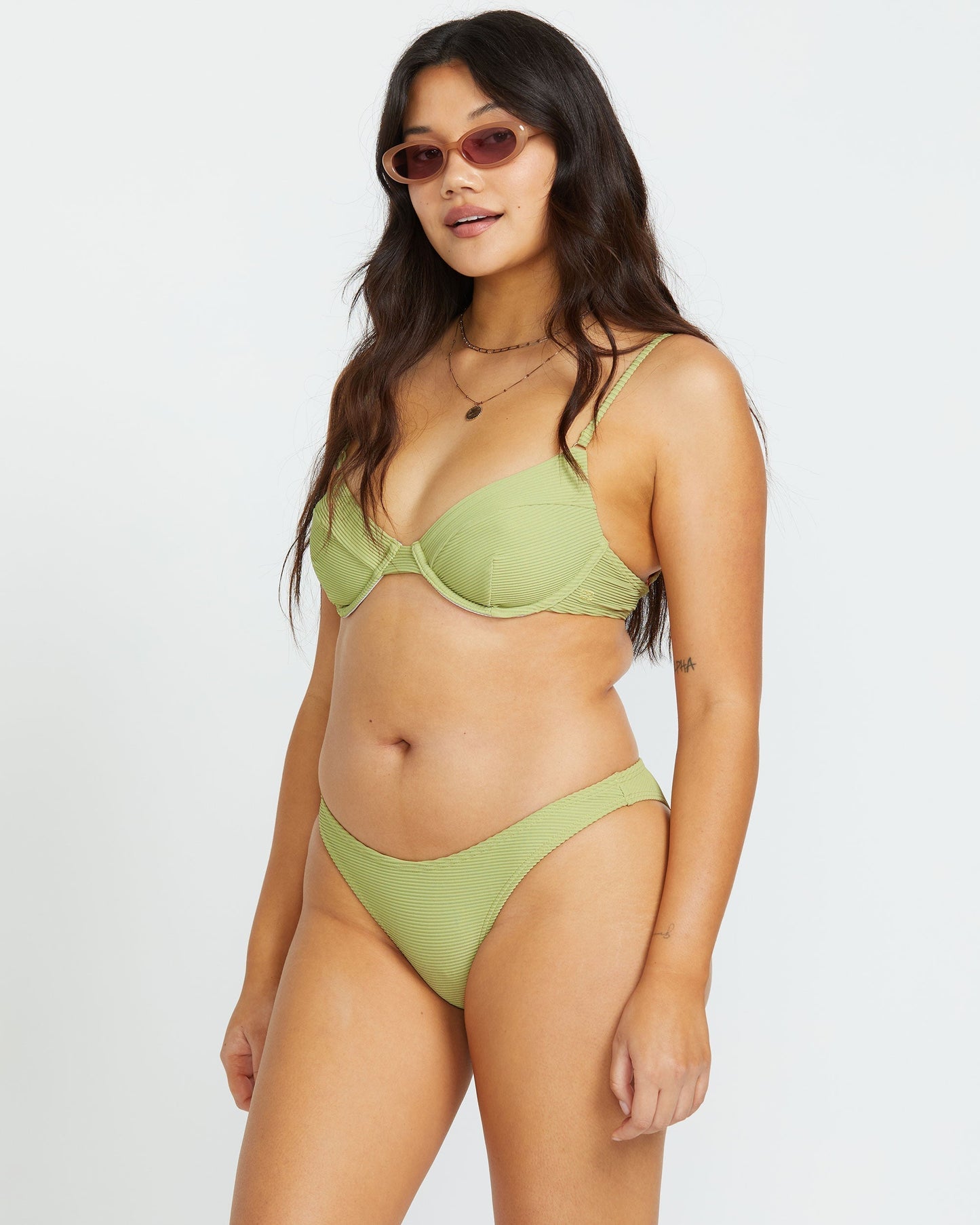 Tanlines Hike Bikini Bottom - Avocado