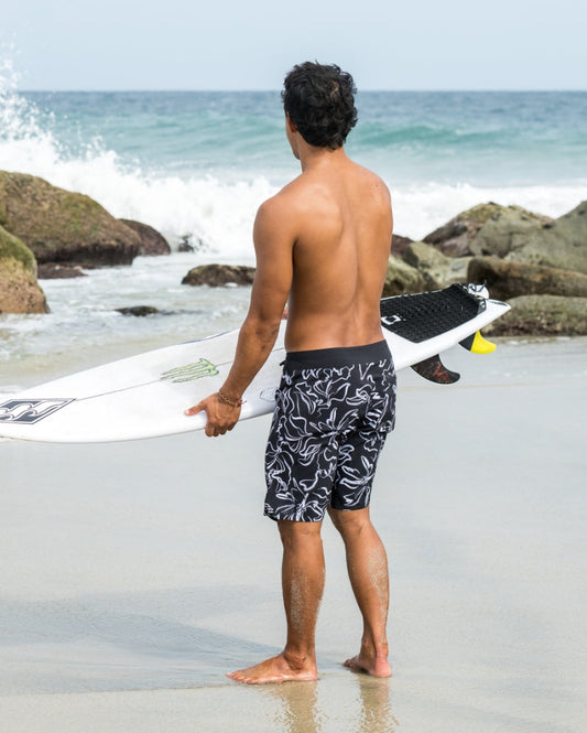Sundays Airlite 19" Boardshorts - Black White