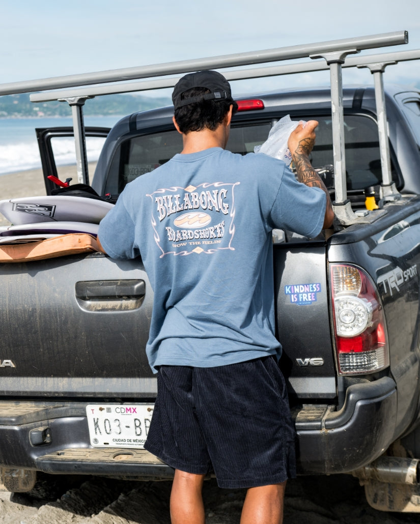 Double Spread OG Short Sleeve T-Shirt - Steel Blue