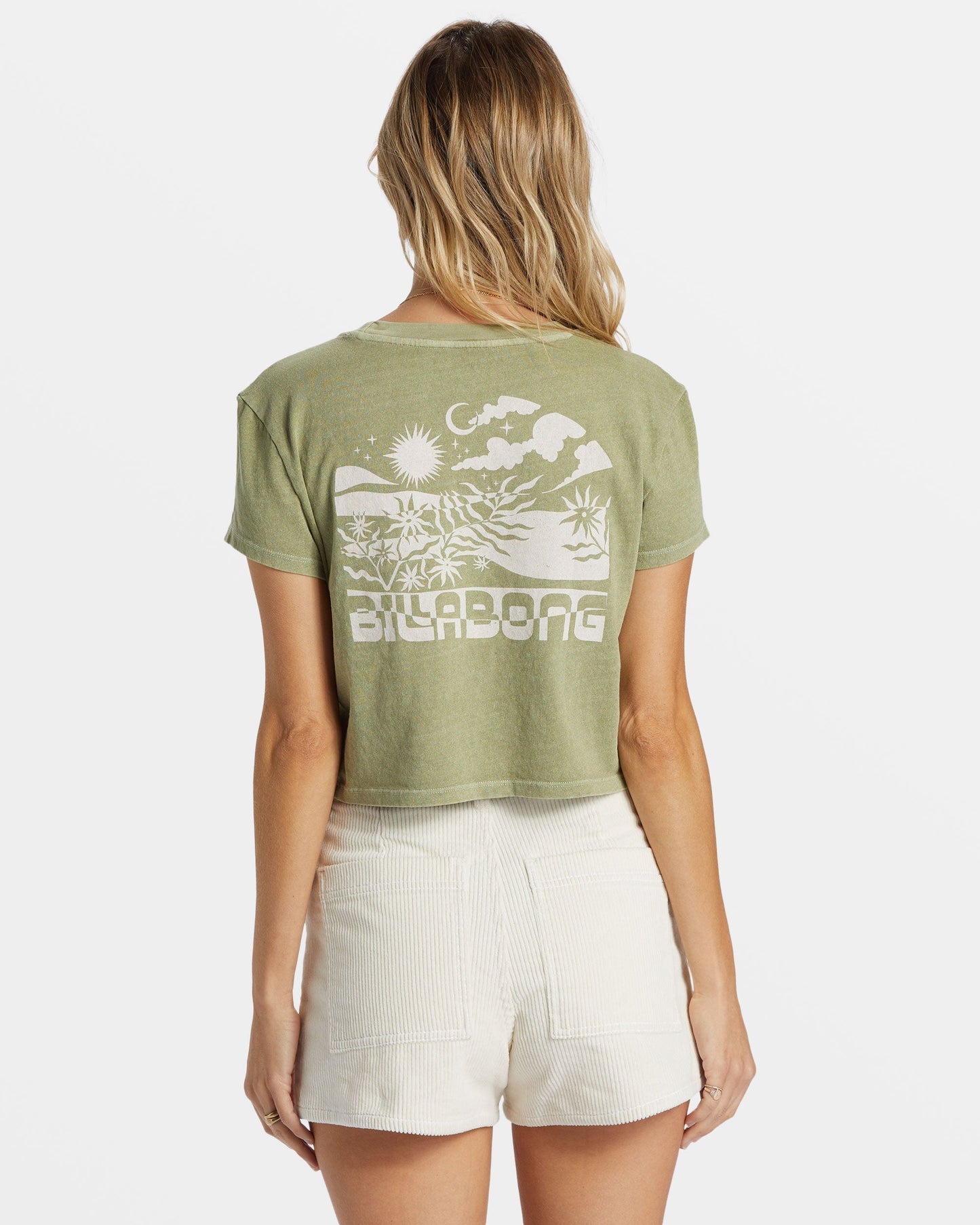 Free Fall Corduroy Shorts - White Cap