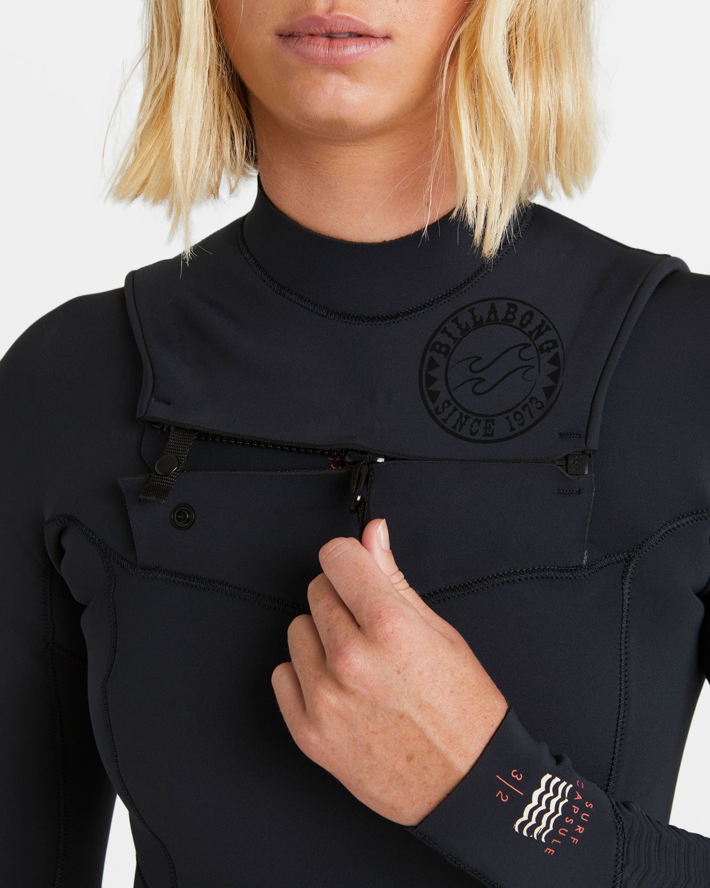 4/3mm Salty Dayz Natural Upcycler GBS Chest Zip Wetsuit - Black