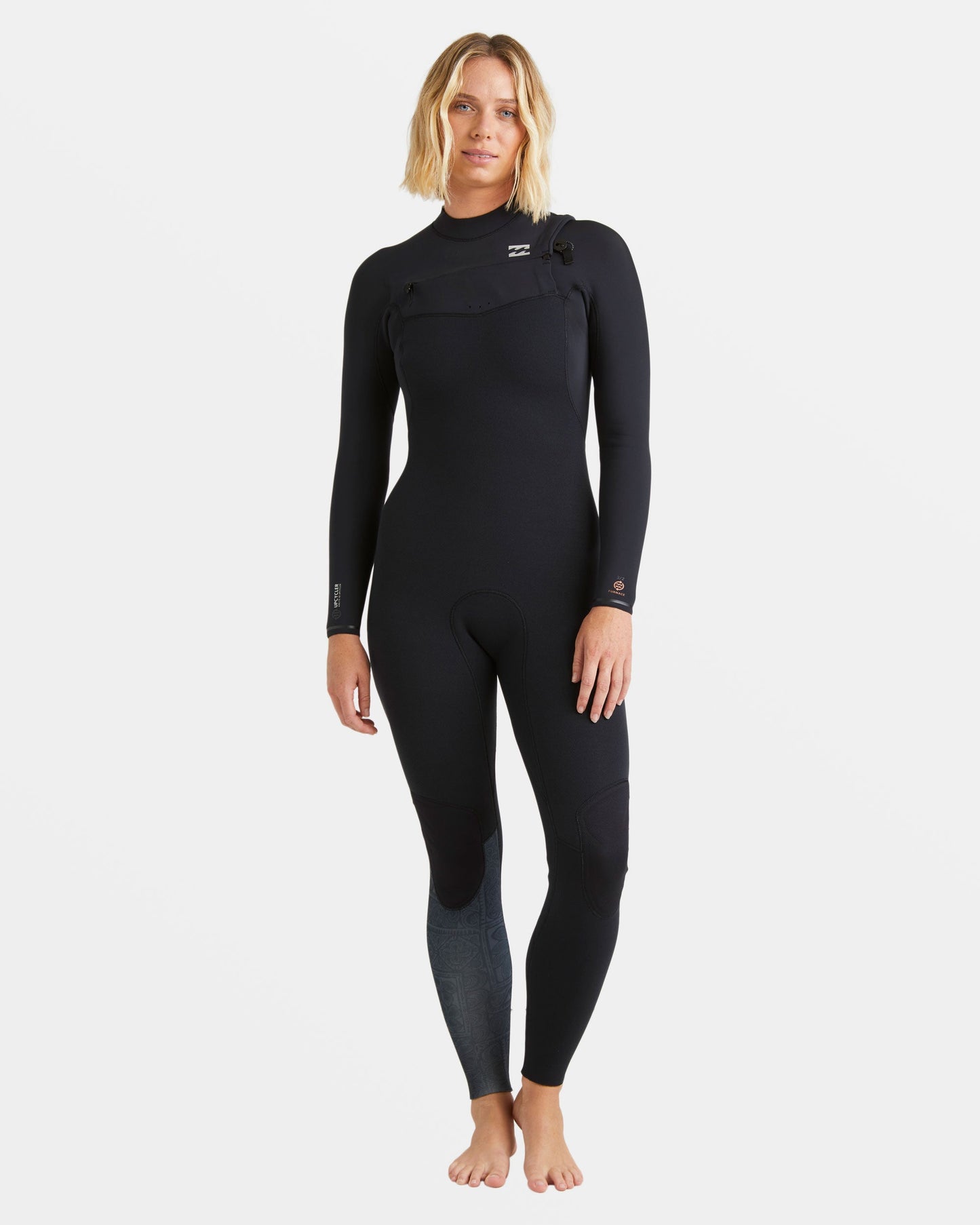 4/3mm Furnace Natural GBS Chest Zip Fullsuit - Black Tiki