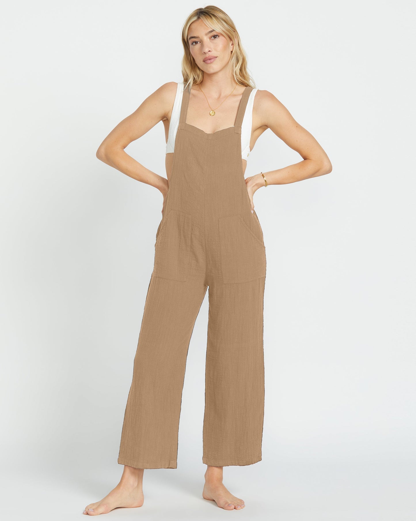 Pacific Time Jumpsuit - Khaki
