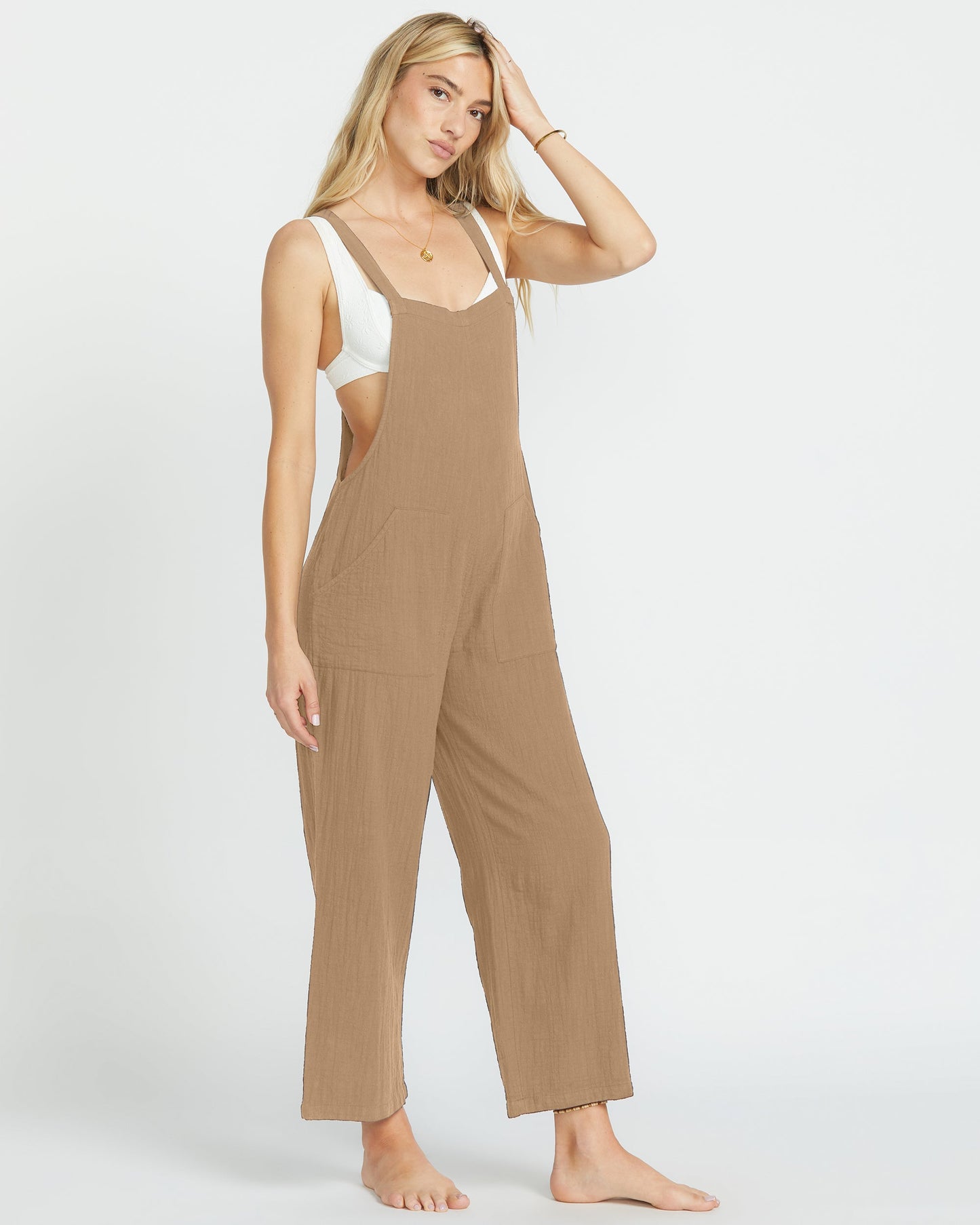 Pacific Time Jumpsuit - Khaki