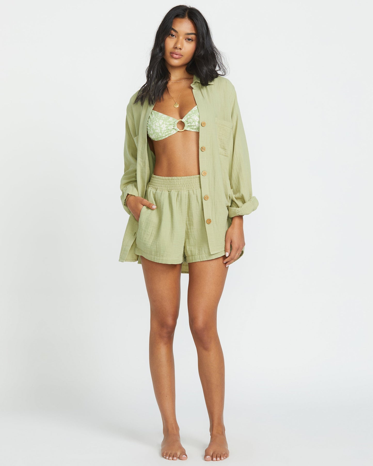Sweet Swell Long Sleeve Shirt - Avocado